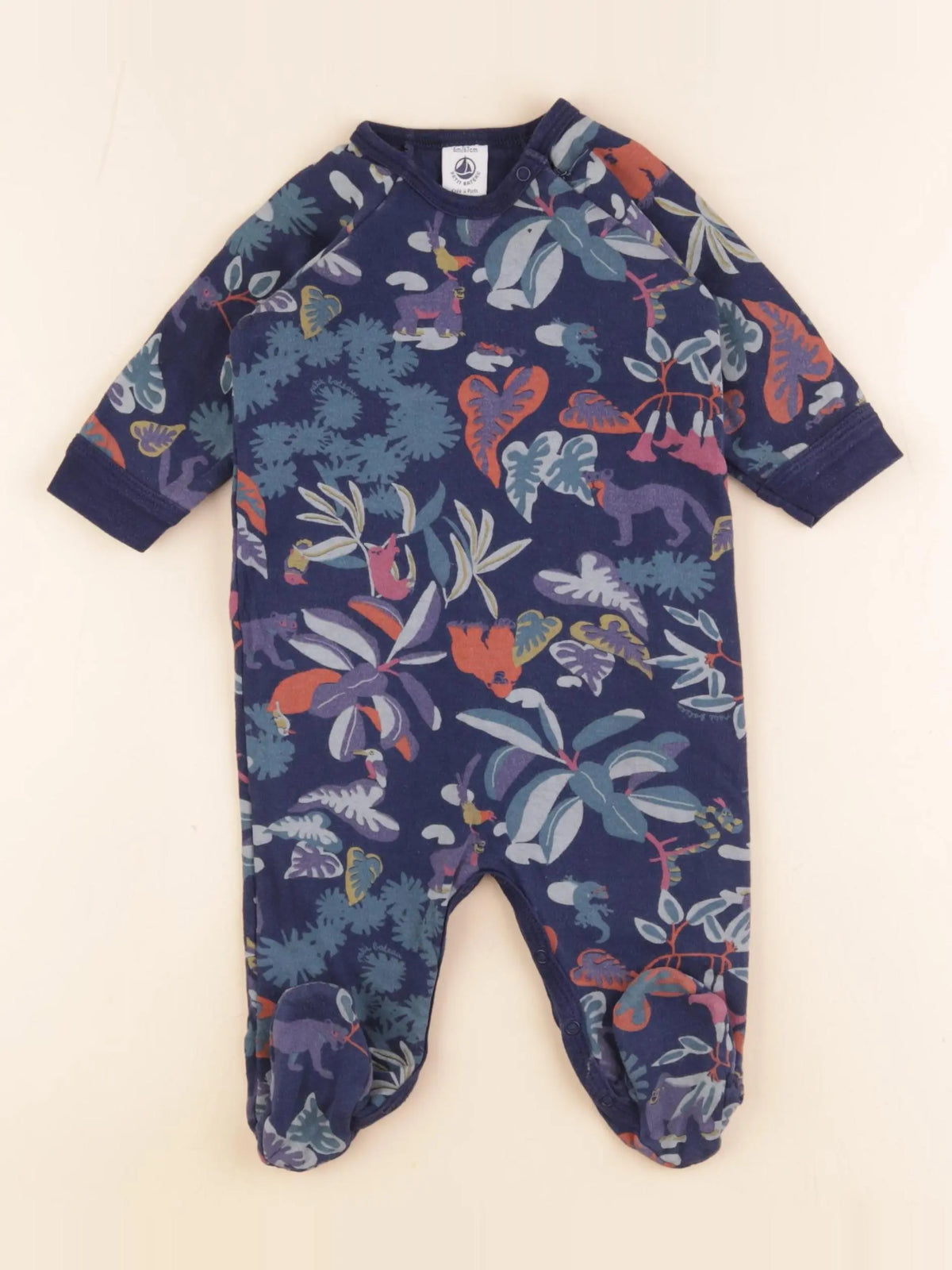 Petit Bateau - pyjama coton multicolore - 6 mois