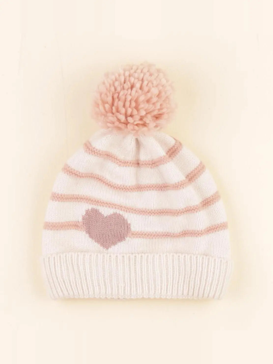 Vertbaudet - bonnet beige, rose - 2/3 ans