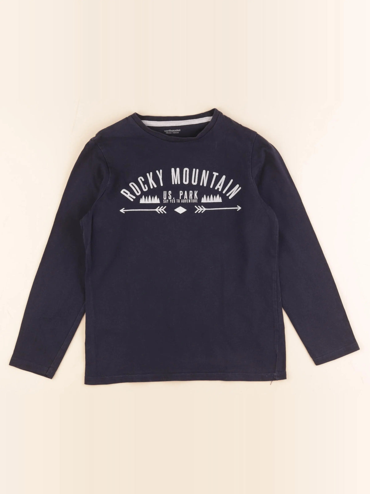 Vertbaudet - tee-shirt bleu - 10 ans