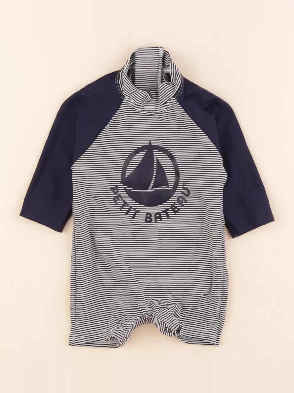 Petit Bateau - combi de bain bleu - 3 mois