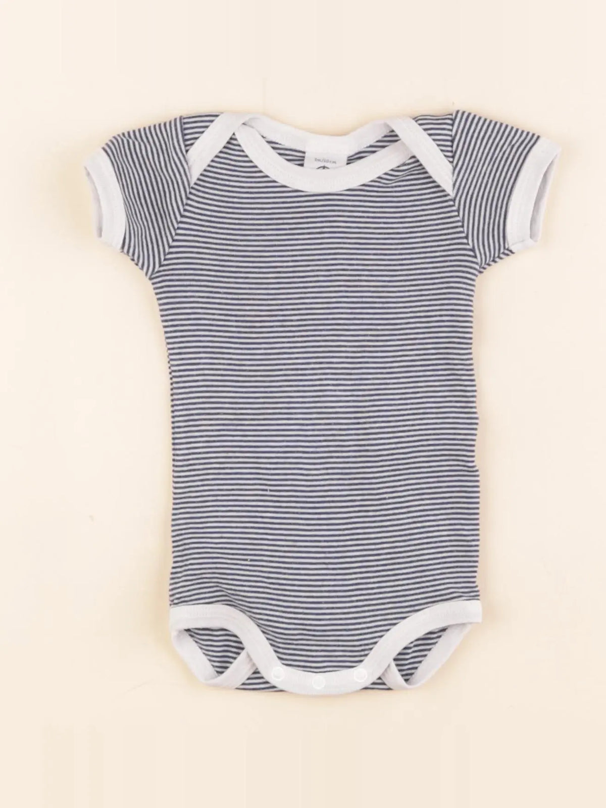 Petit Bateau - body bleu - 3 mois