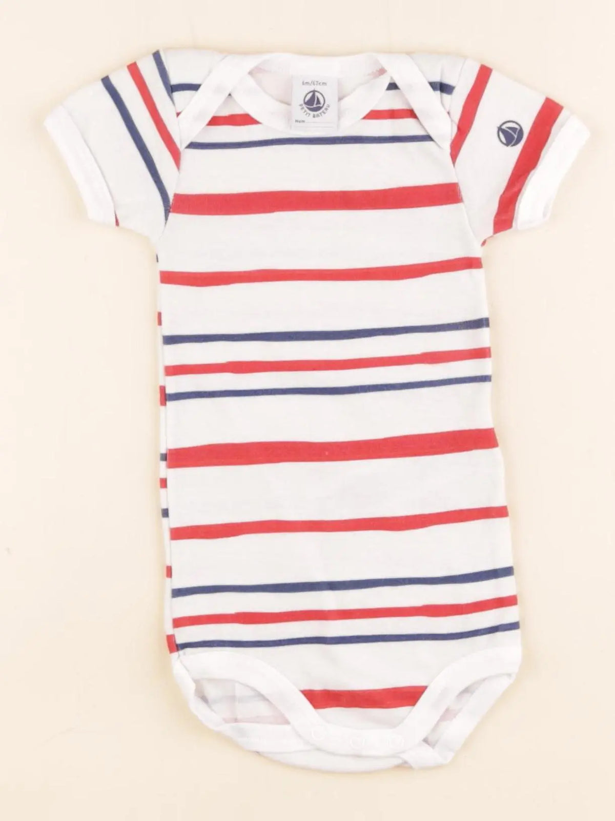 Petit Bateau - body multicolore - 6 mois