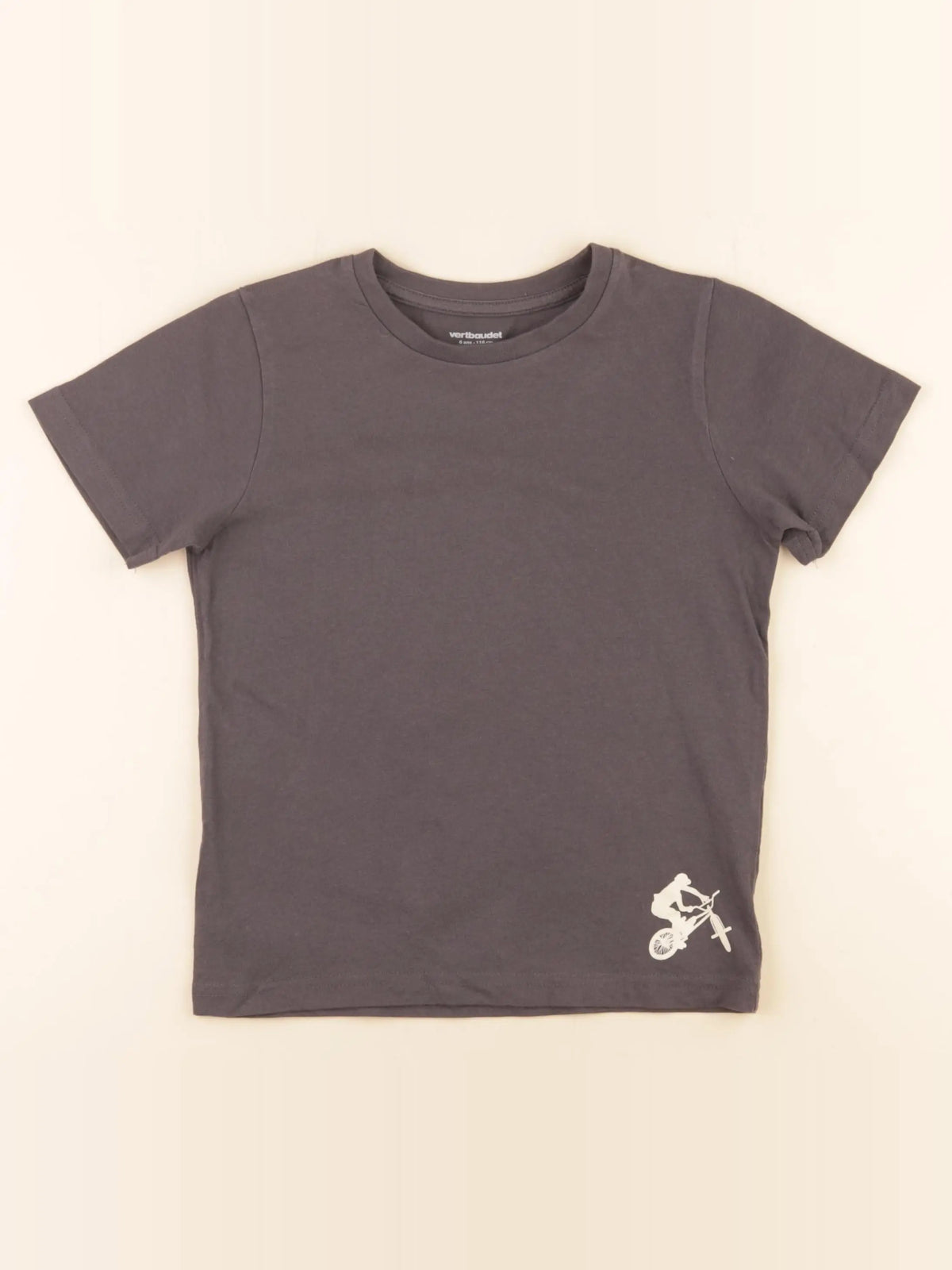 Vertbaudet - tee-shirt gris - 6 ans