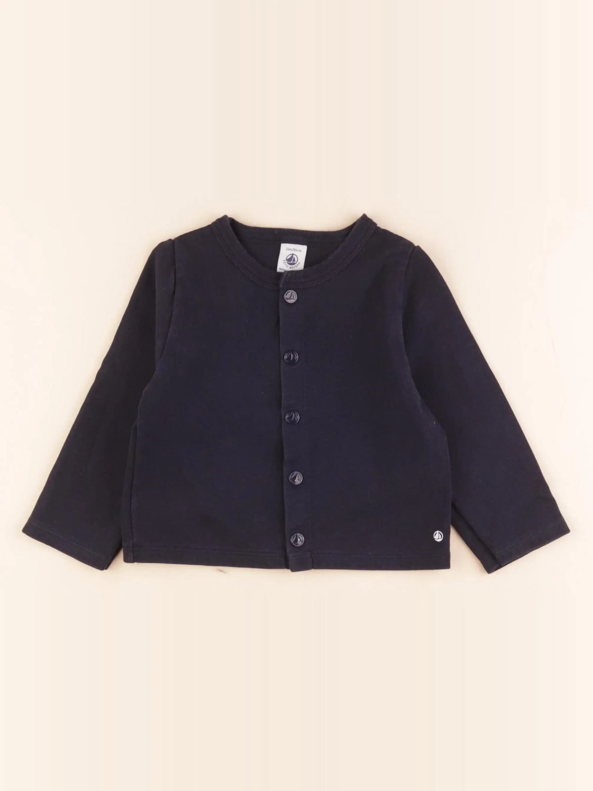 Petit Bateau - sweat bleu - 24 mois