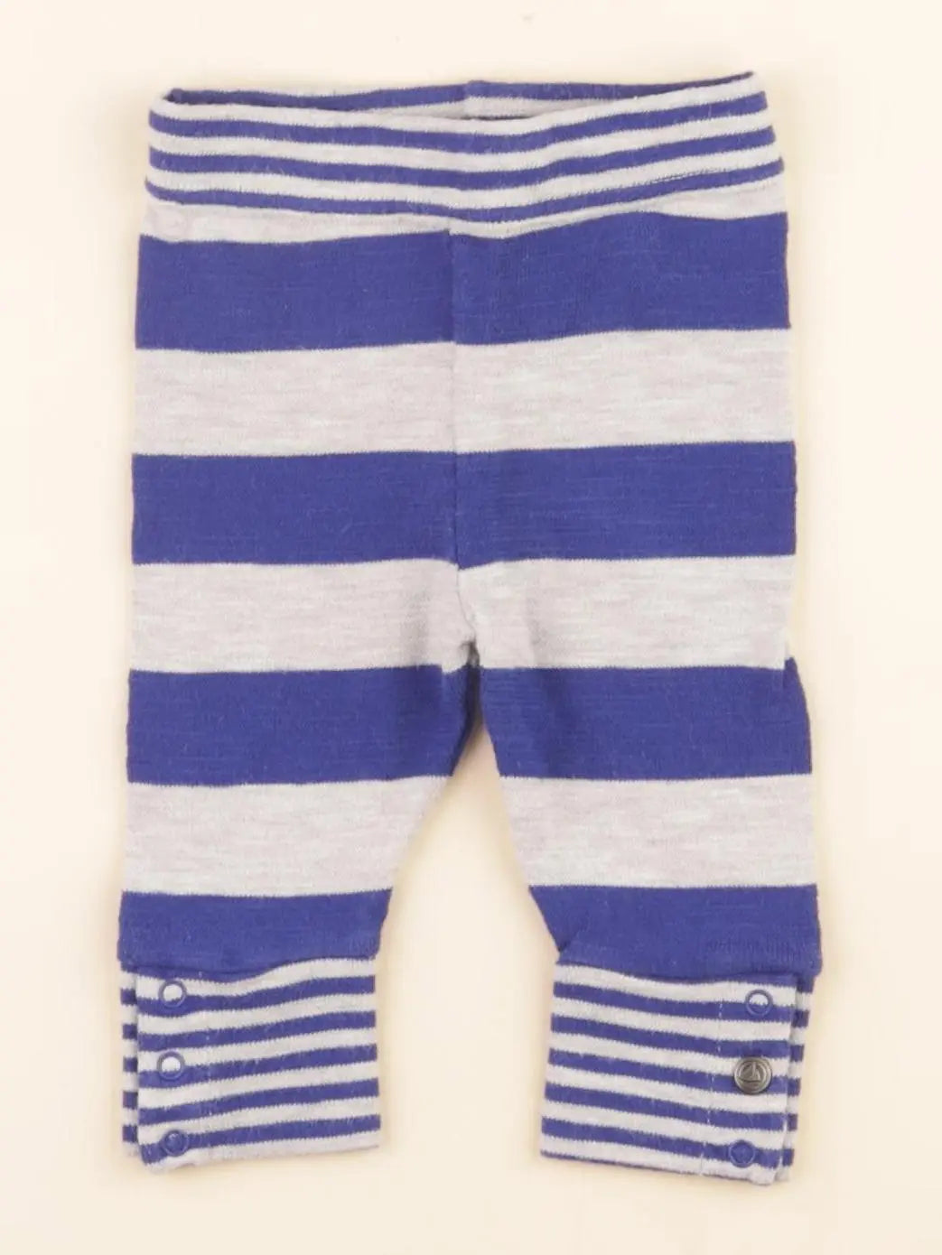 Petit Bateau - legging bleu, gris - 3 mois