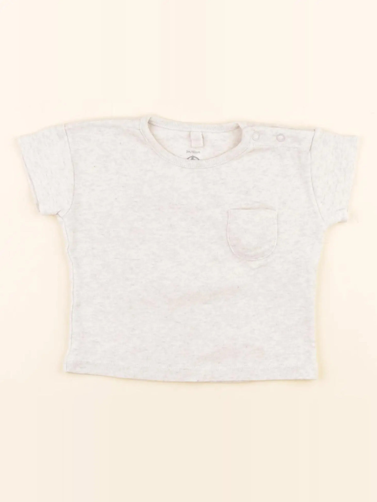 Petit Bateau - tee-shirt beige - 3 mois