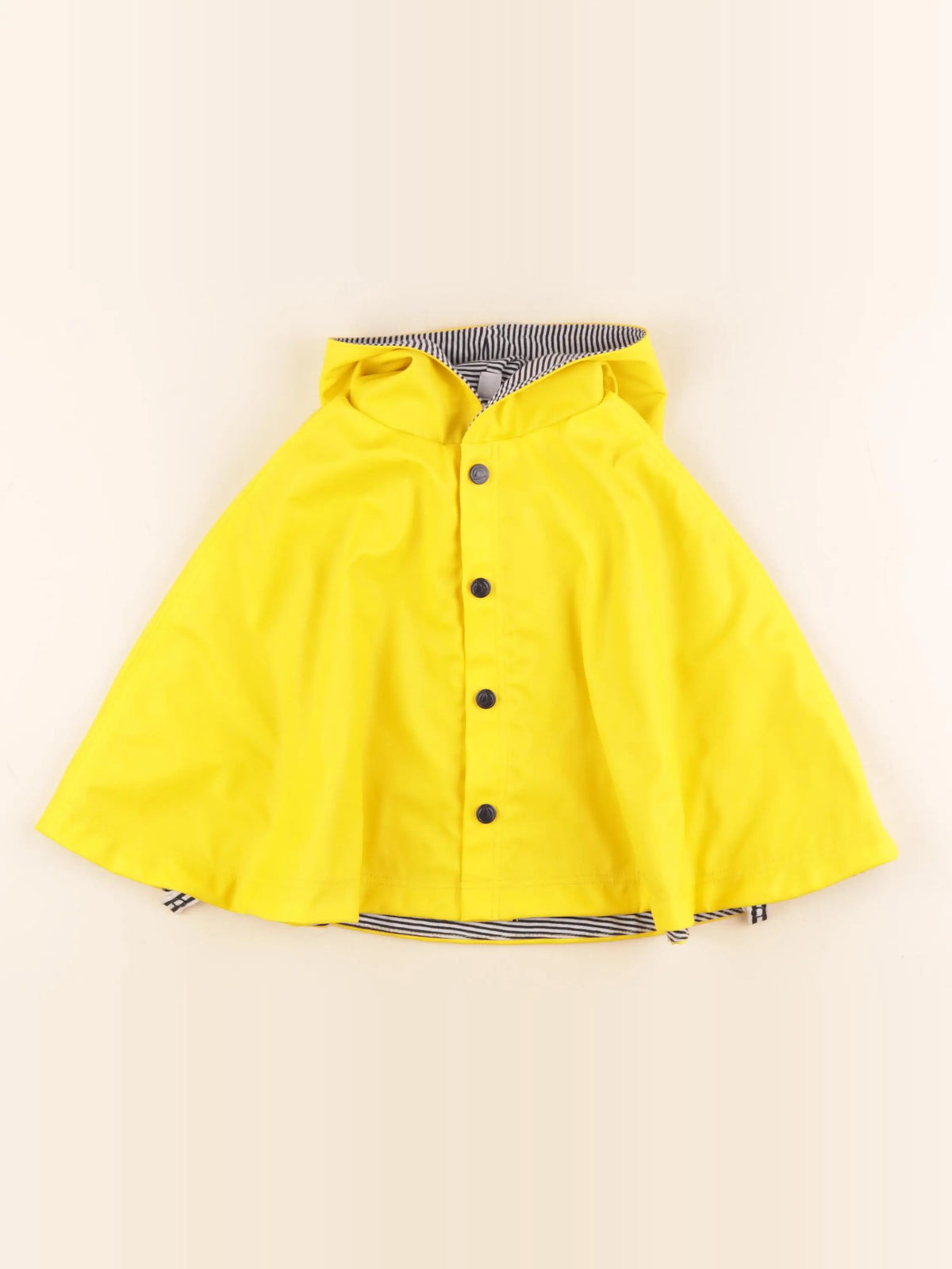 Petit Bateau - cape jaune - 6/12 mois