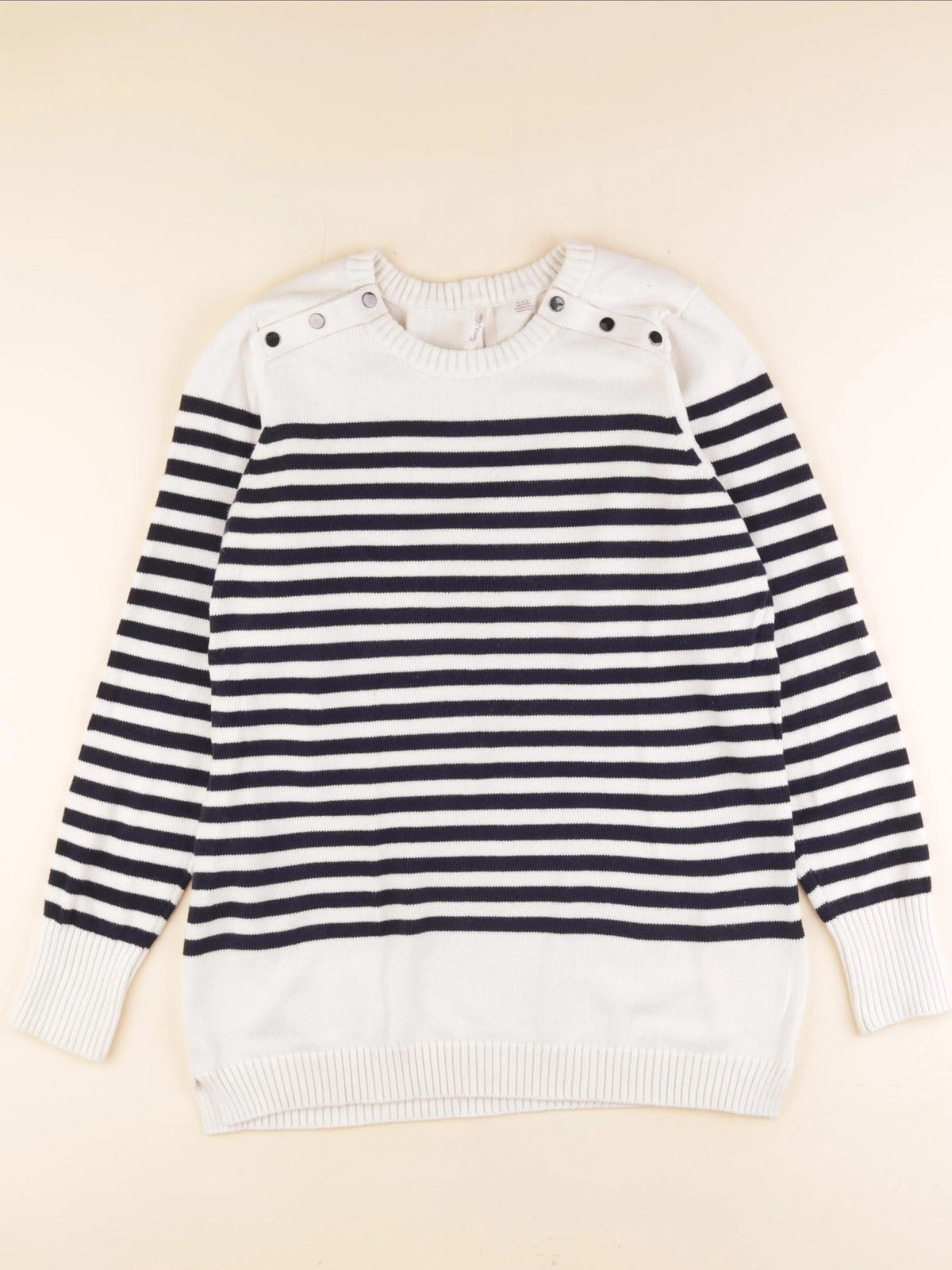 Seraphine - pull allaitement bleu, blanc - l