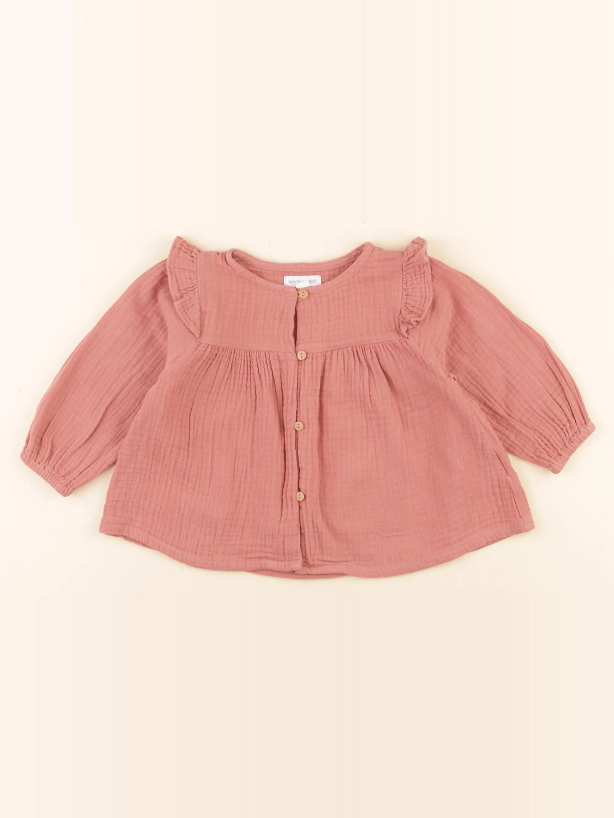 Vertbaudet - blouse rose - 9 mois