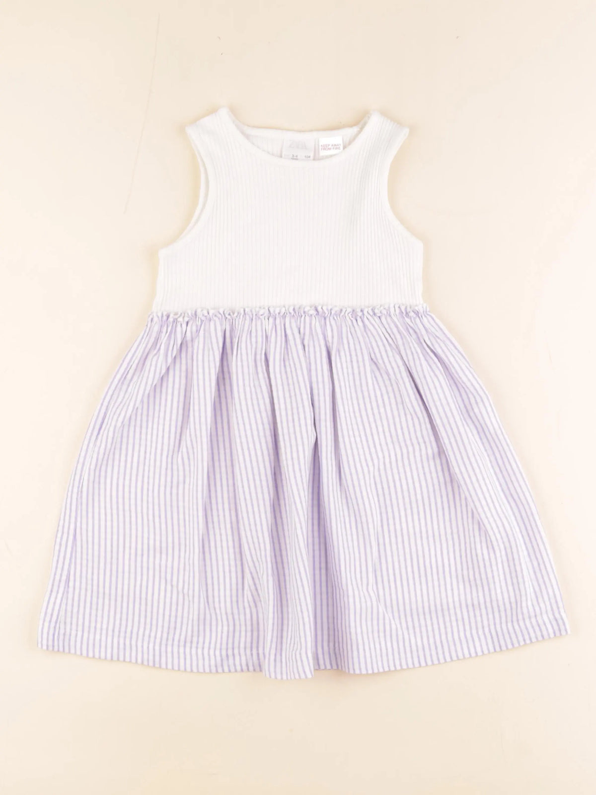 Zara - robe blanc - 3/4 ans