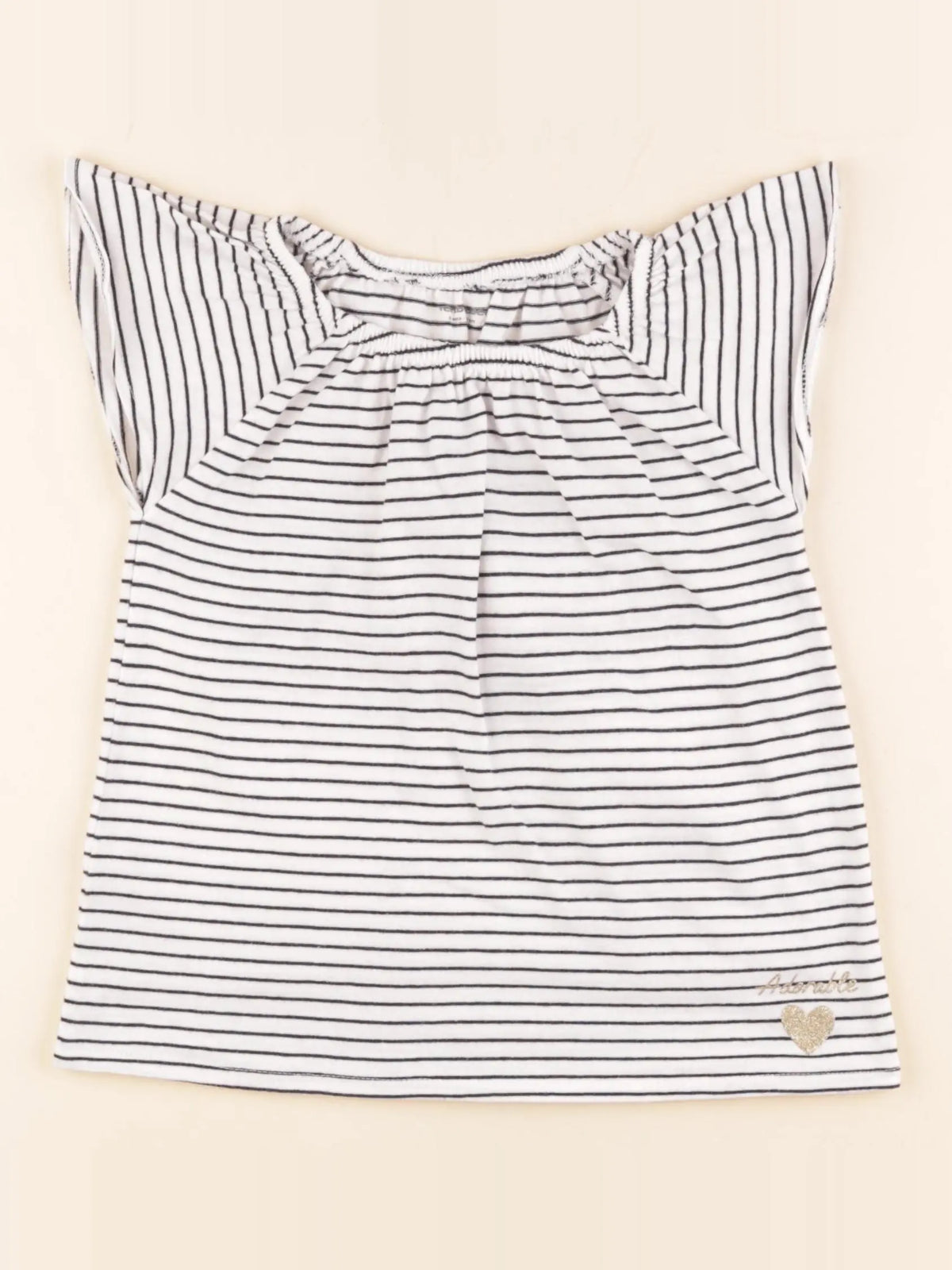 Vertbaudet - tee-shirt blanc - 5 ans