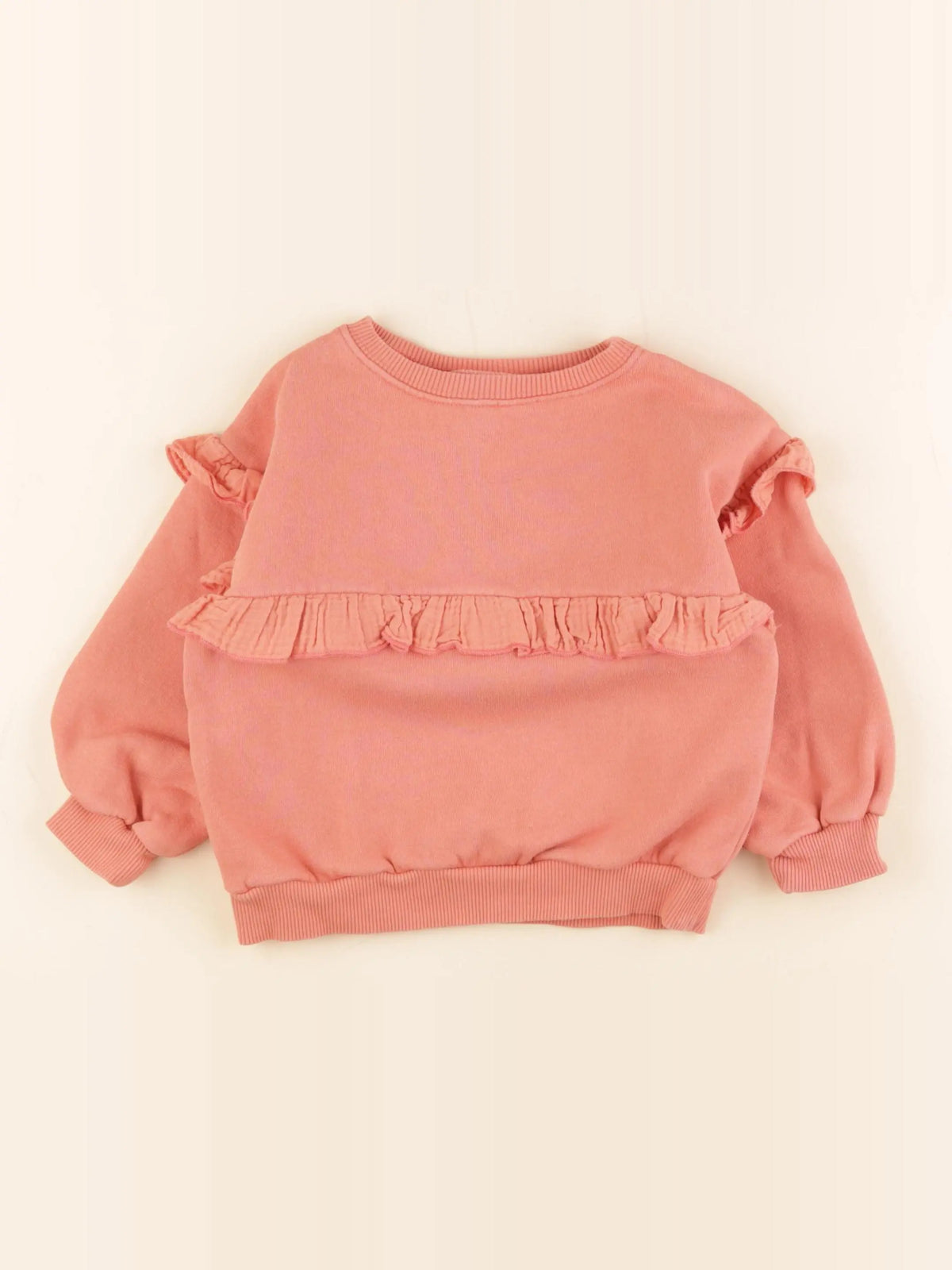 Zara - sweat orange - 3/4 ans