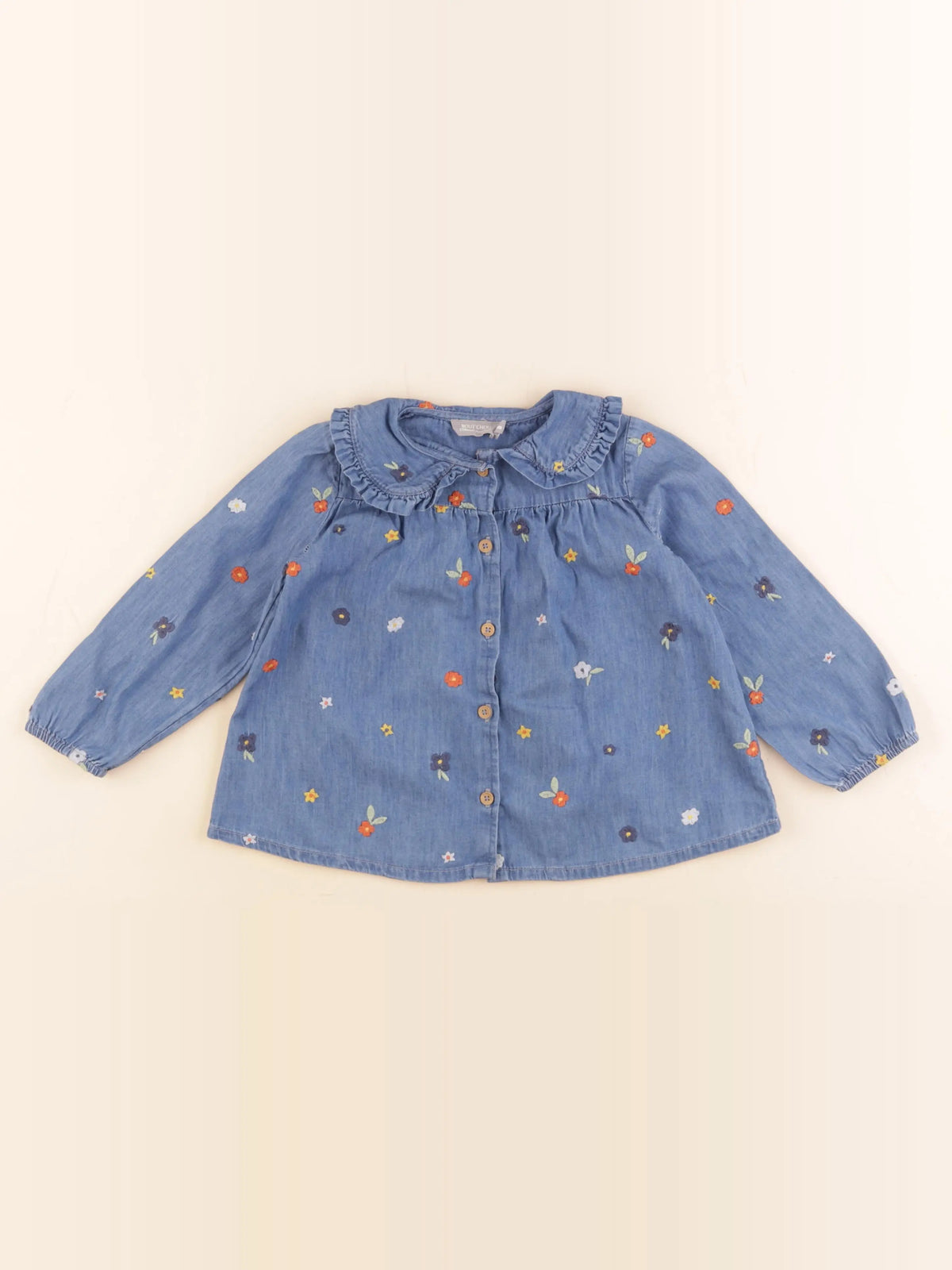 Boutchou - blouse bleu - 36 mois