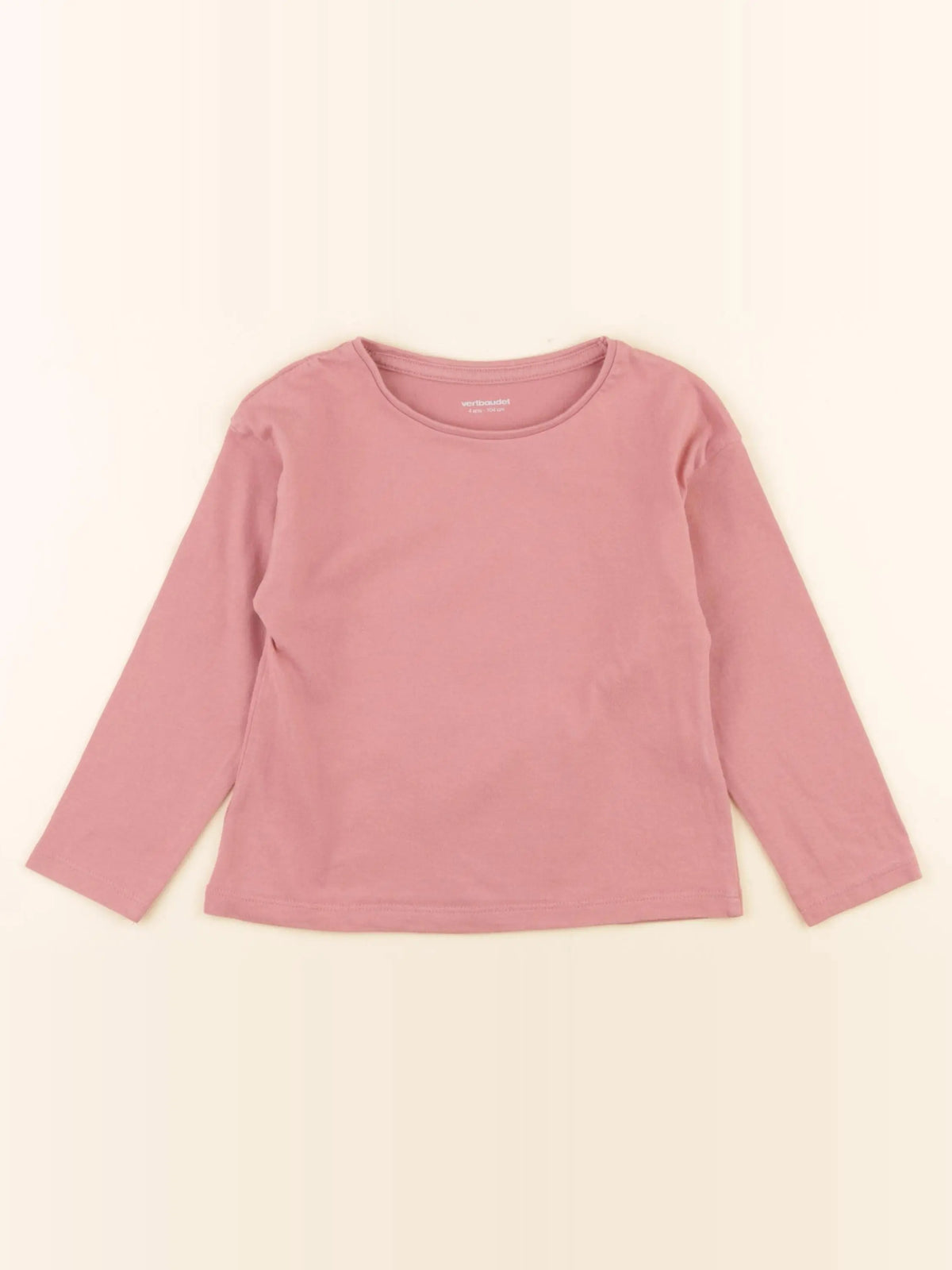 Vertbaudet - tee-shirt rose - 4 ans