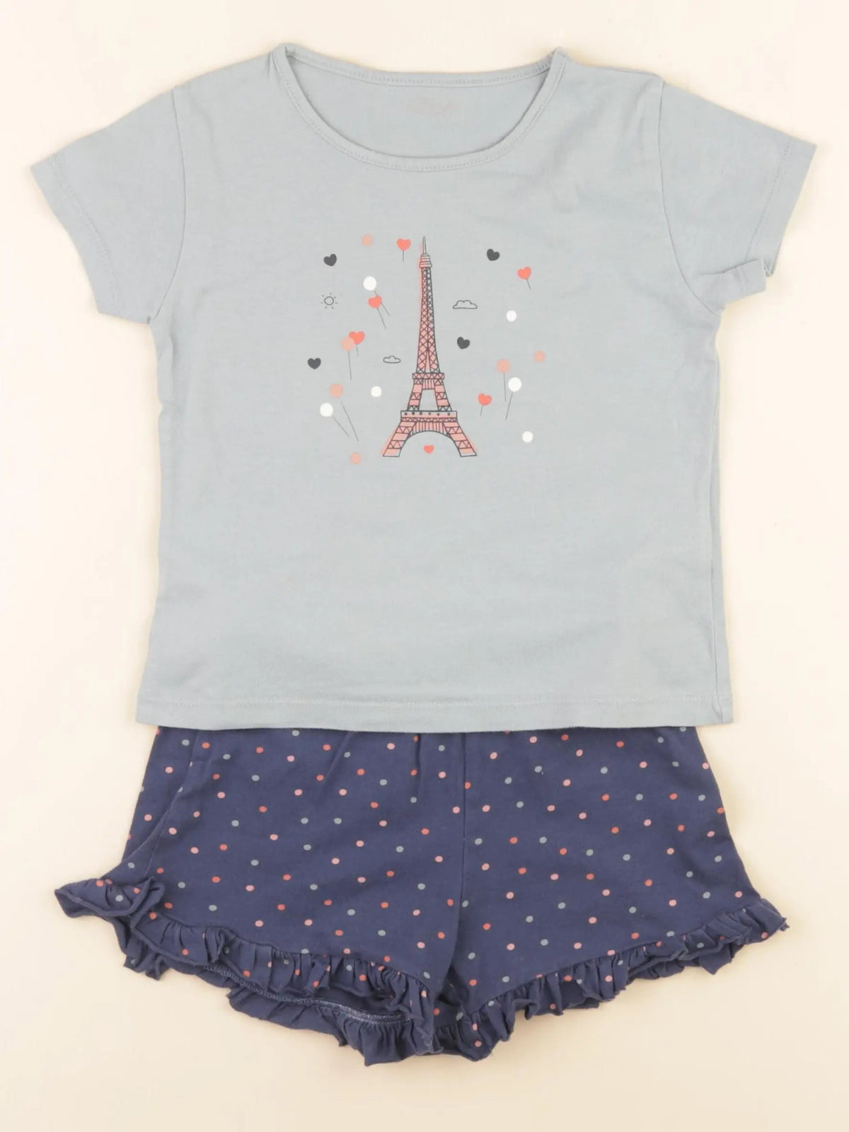 Vertbaudet - pyjama coton vert, bleu - 3 ans