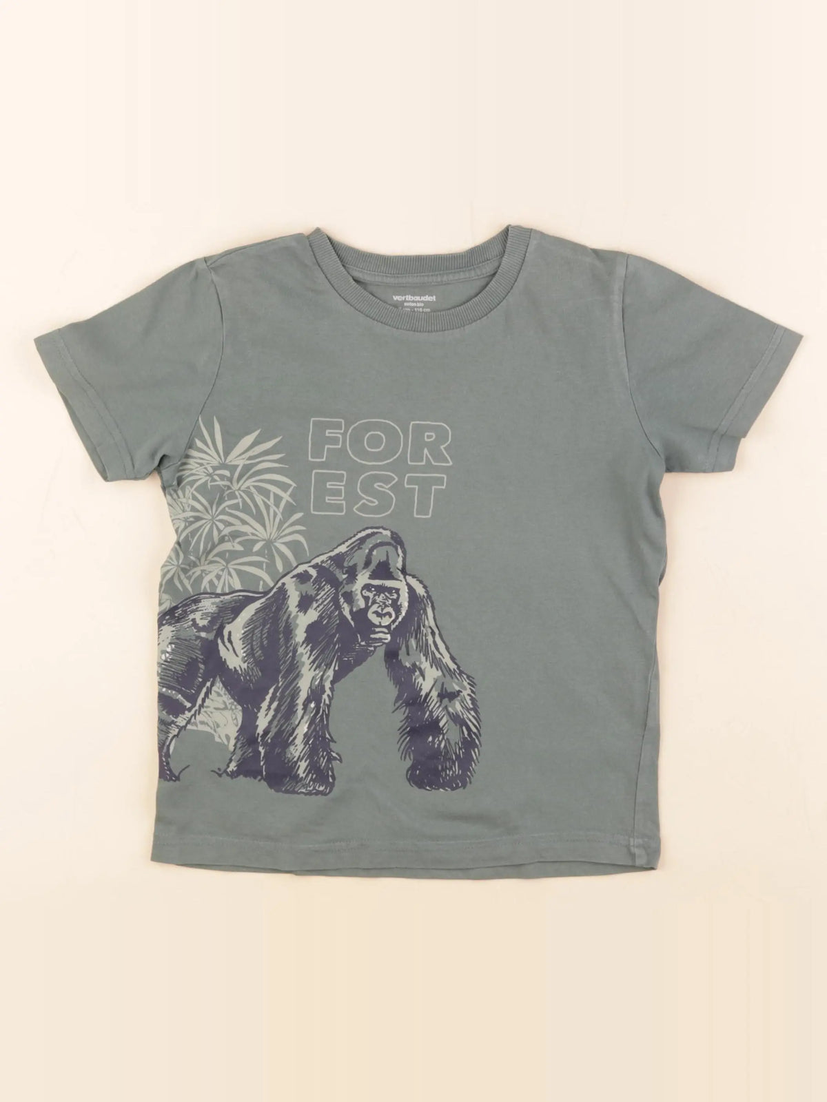Vertbaudet - tee-shirt vert - 6 ans