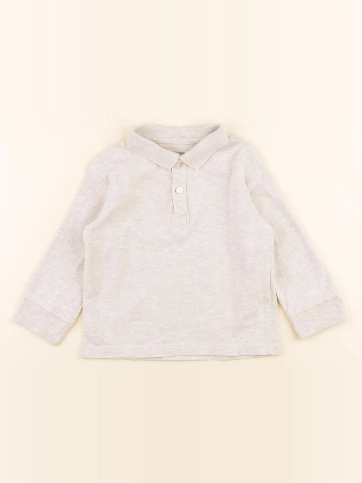 Vertbaudet - polo gris - 3 ans