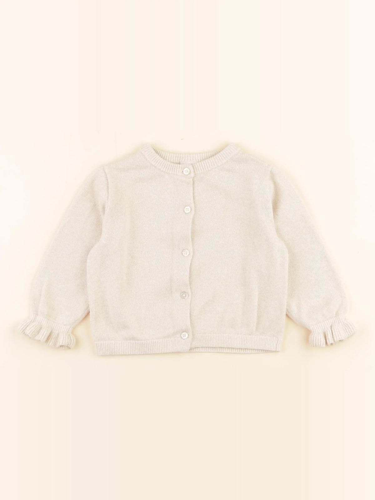 Tape à l'oeil - gilet beige, or - 18 mois
