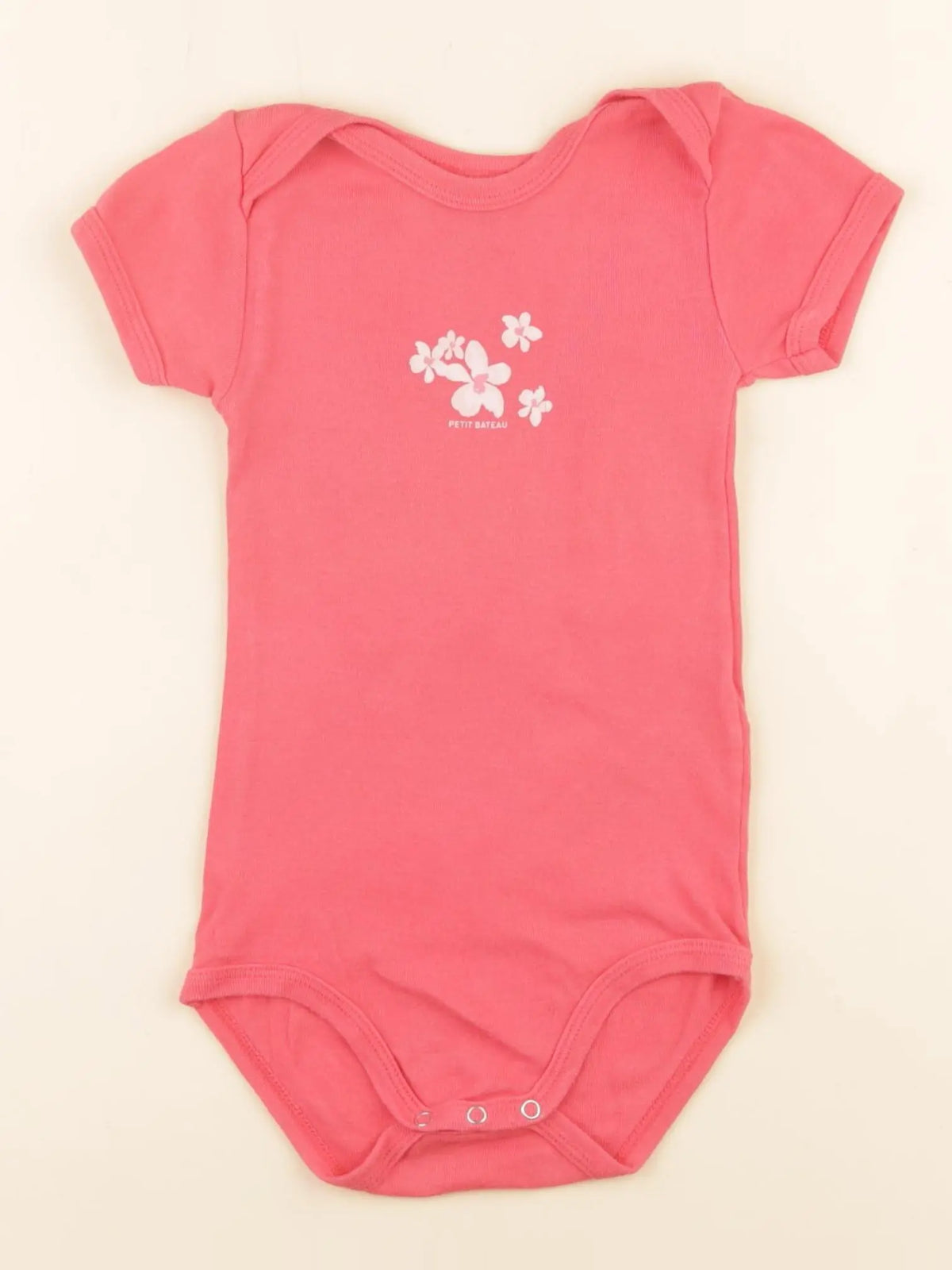 Petit Bateau - body rose - 24 mois