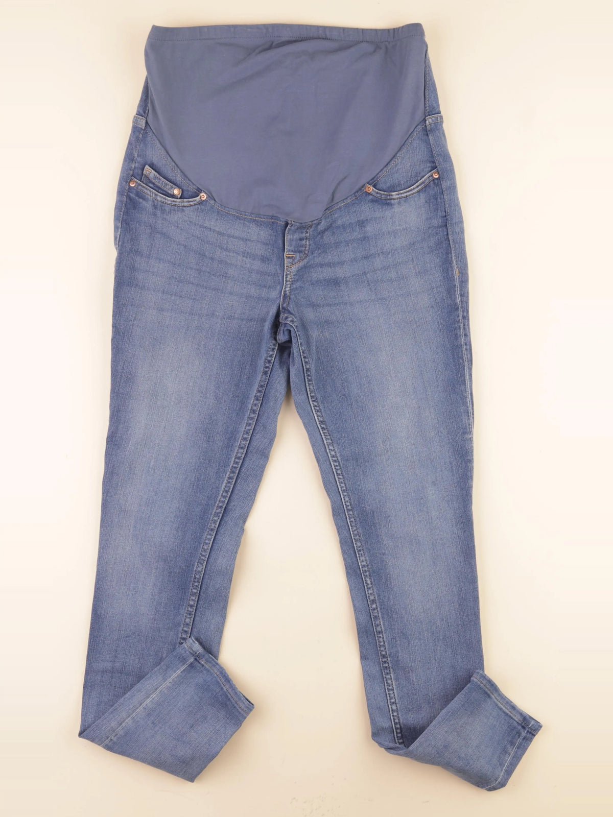 H&M - jean grossesse bleu - m