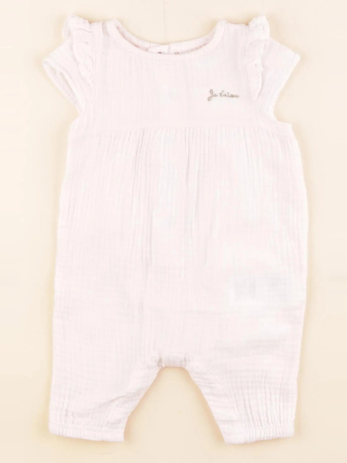 Vertbaudet - combinaison rose - 1 mois