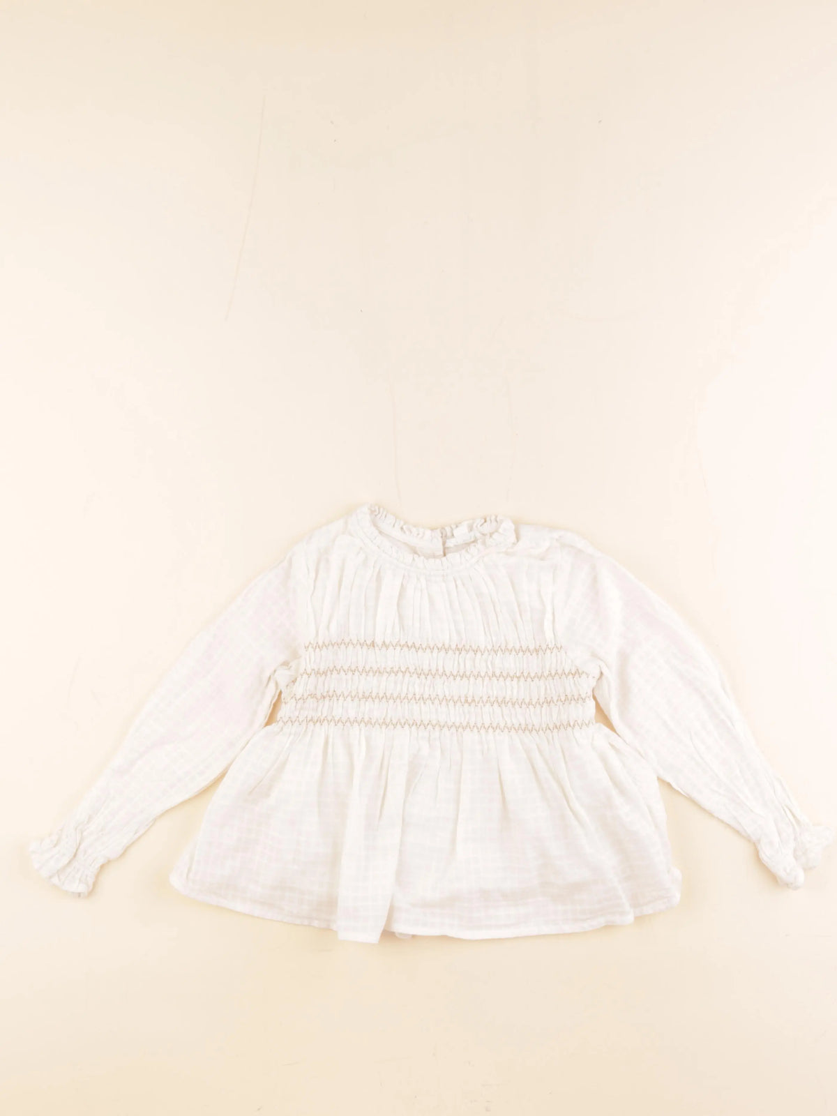 Vertbaudet - blouse beige - 4 ans