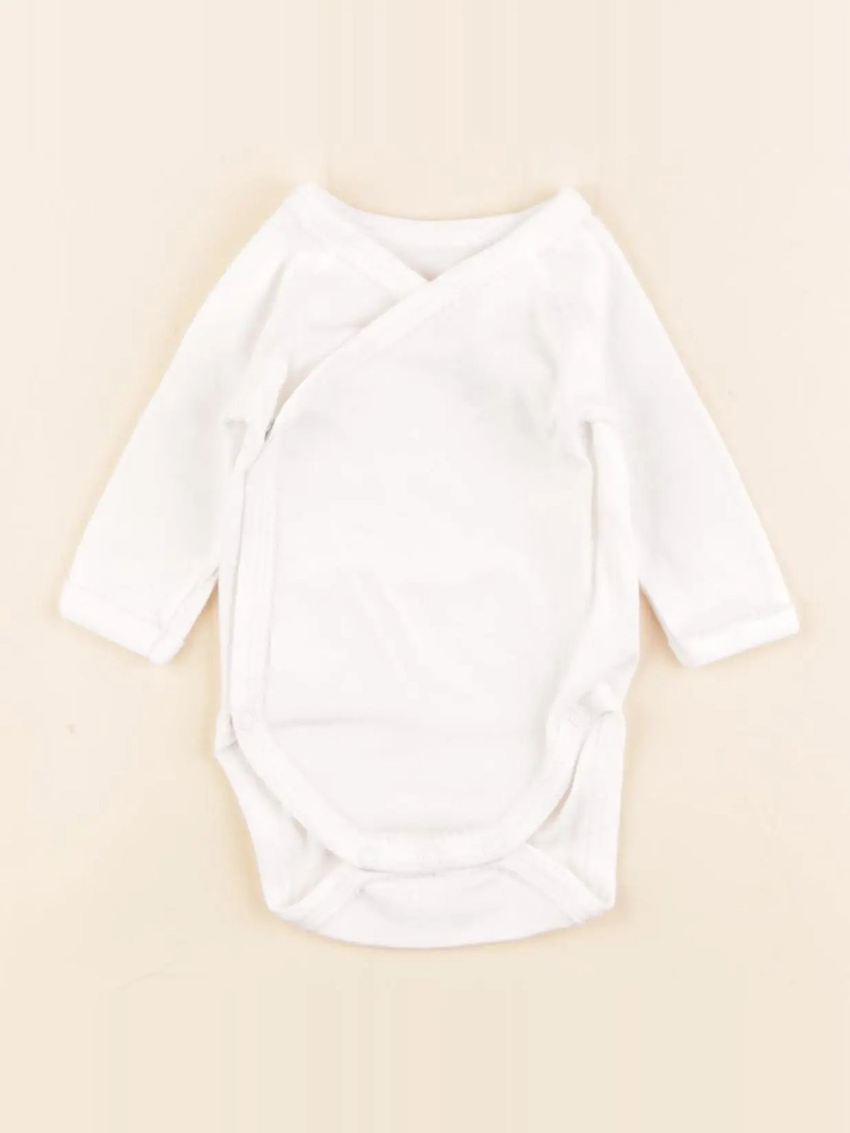 Petit Bateau - body blanc - 0 mois