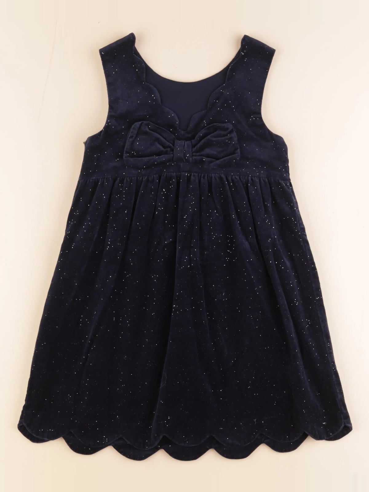 Vertbaudet - robe bleu, or - 7 ans