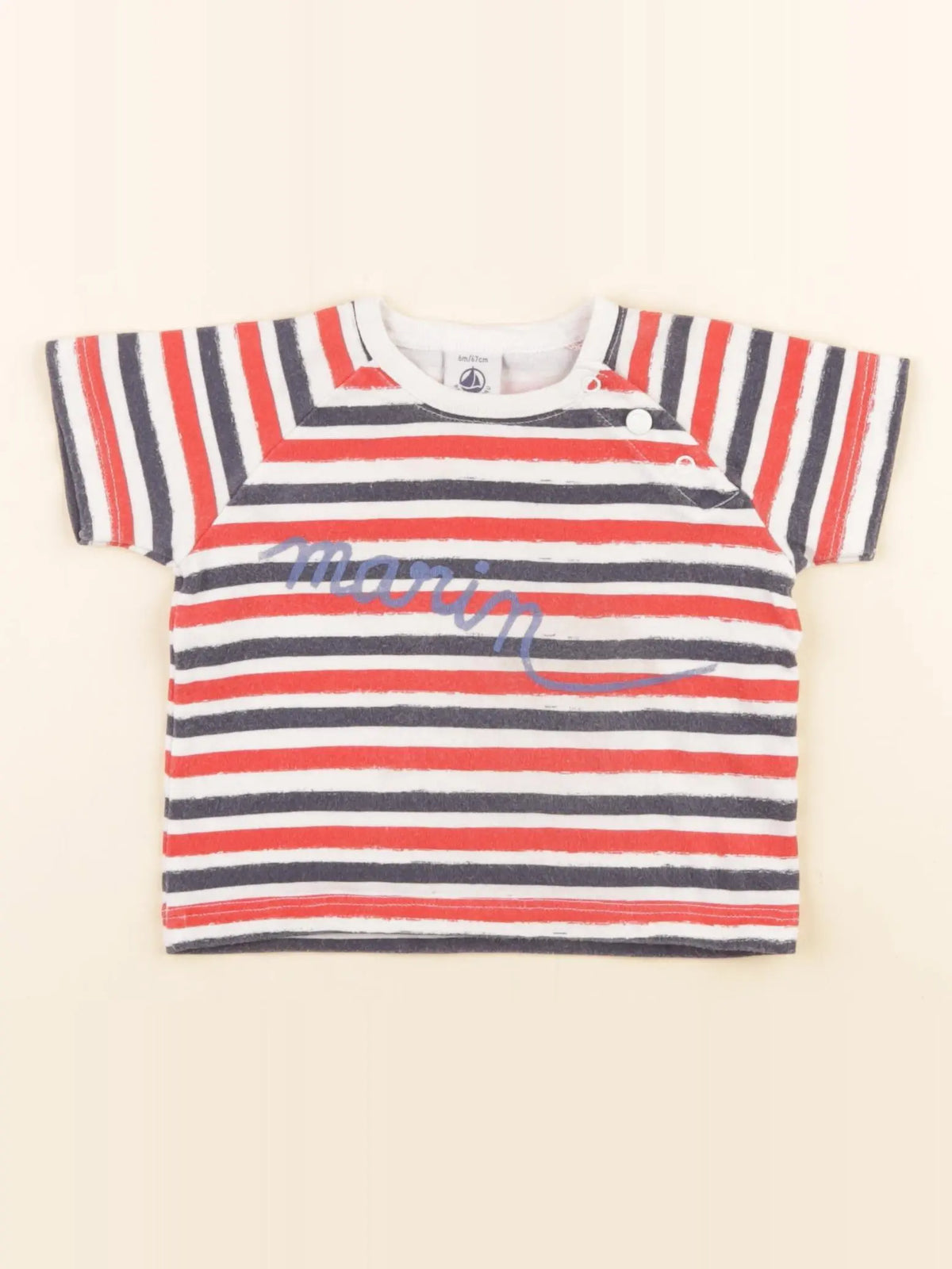 Petit Bateau - tee-shirt multicolore - 6 mois