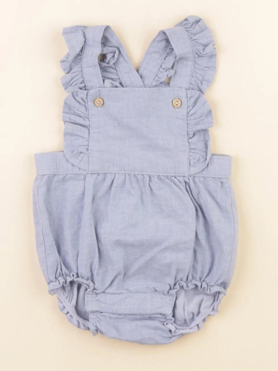 H&M - salopette bleu - 1/2 mois