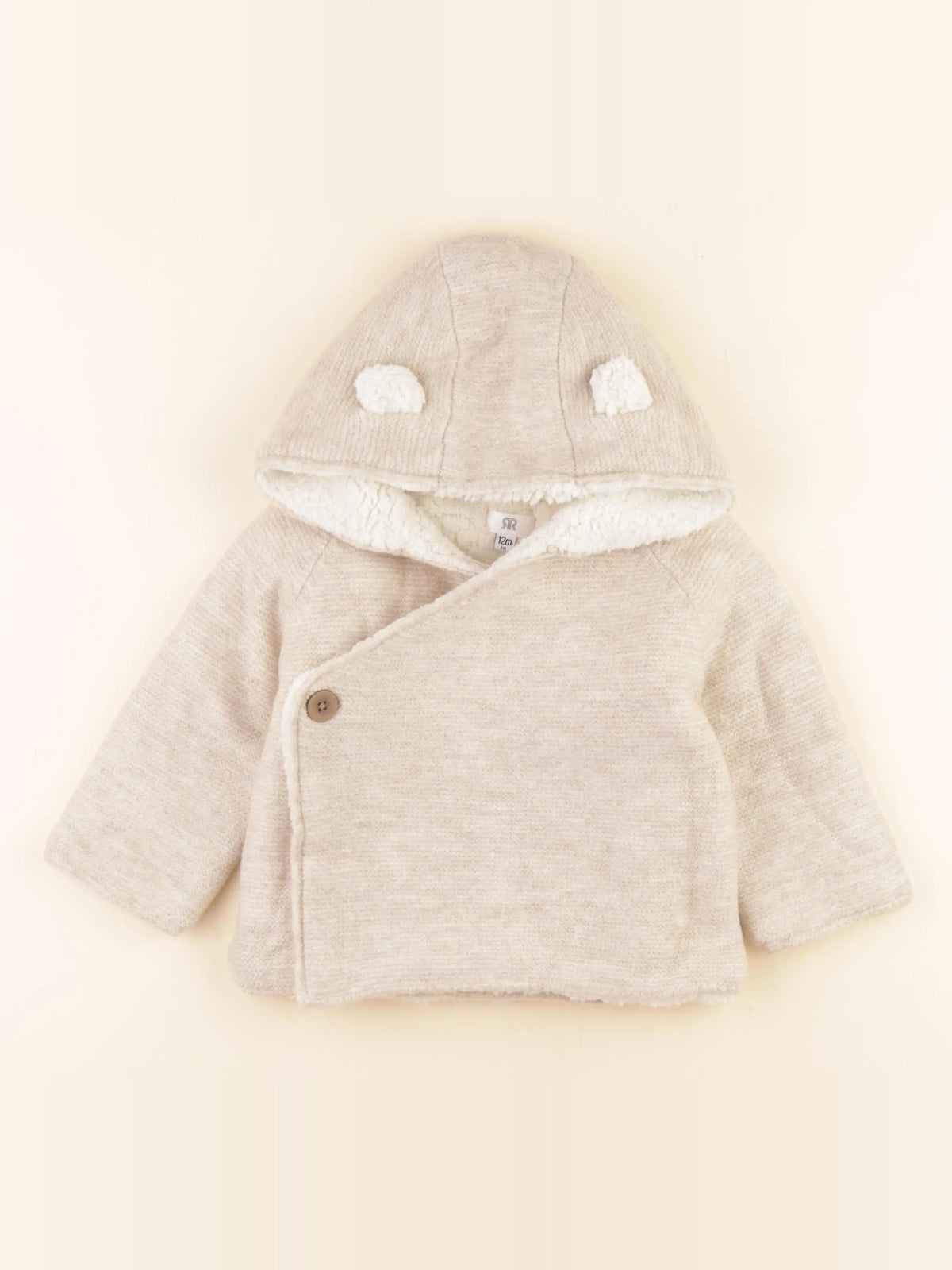 La Redoute - veste doublé beige - 12 mois