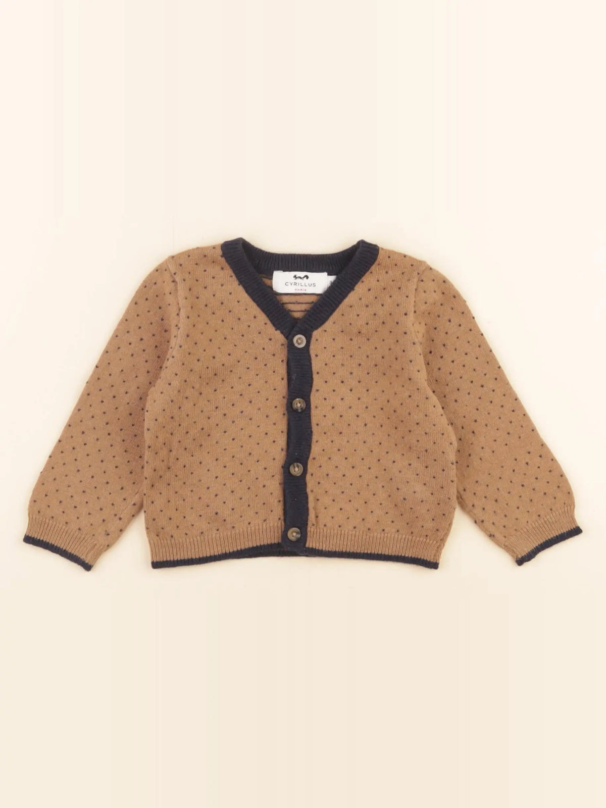 Cyrillus - gilet marron - 3 mois