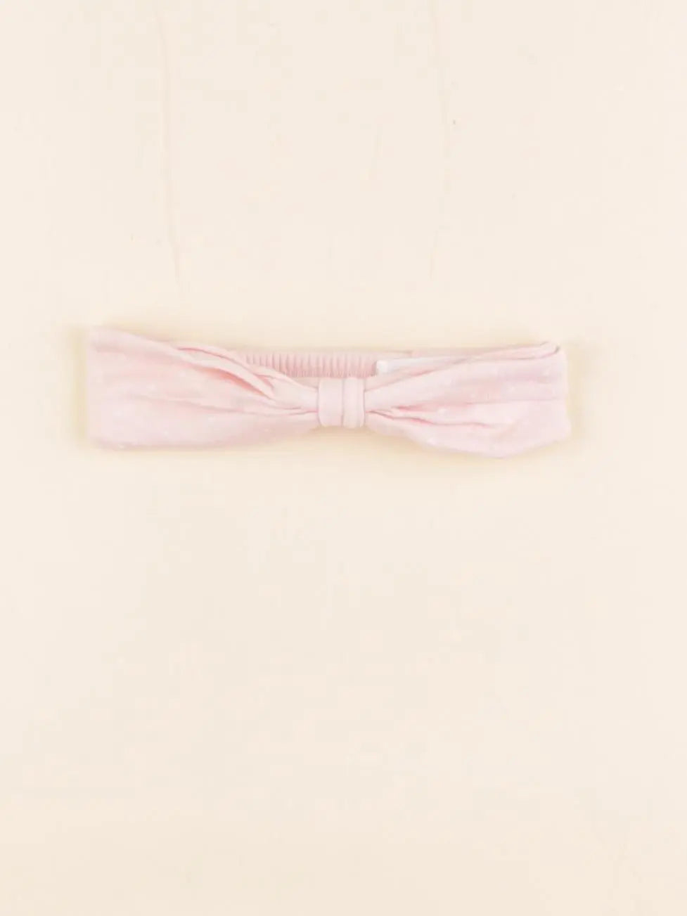 Petit Bateau - bandeau rose, blanc - 0/6 mois