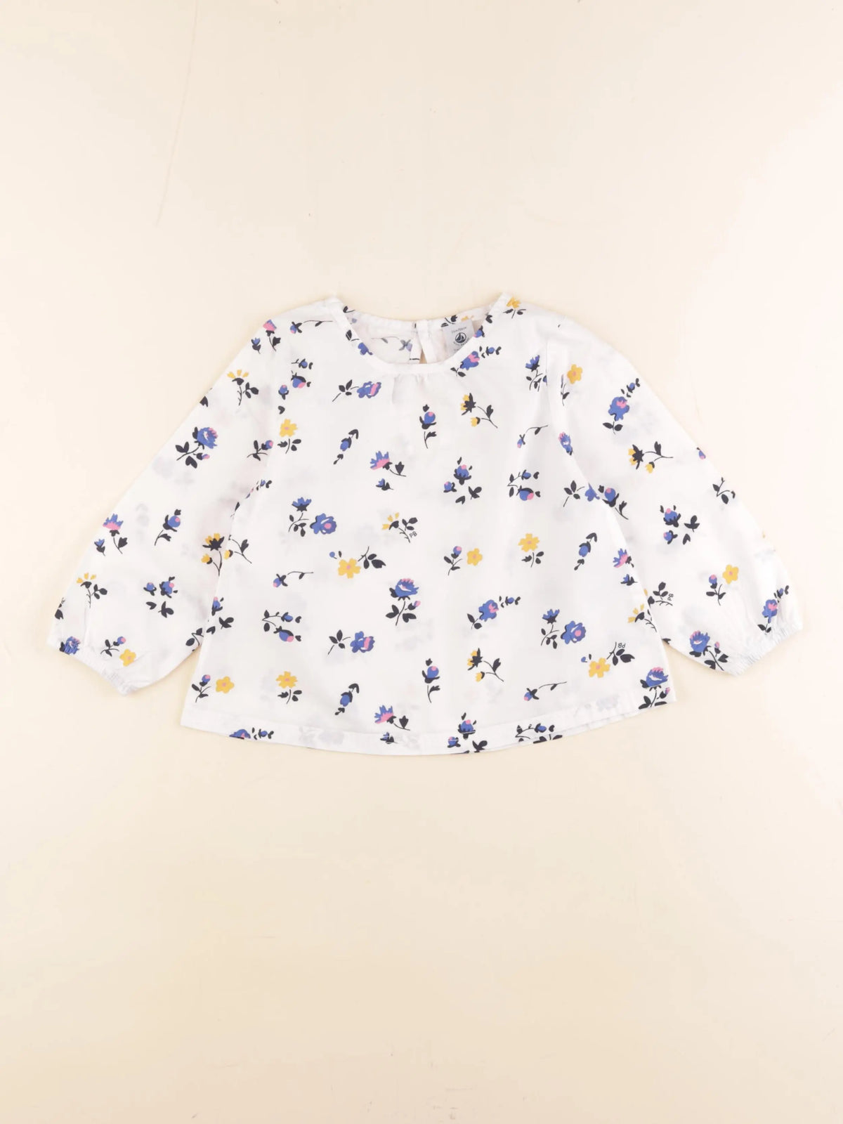 Petit Bateau - blouse blanc - 2 ans