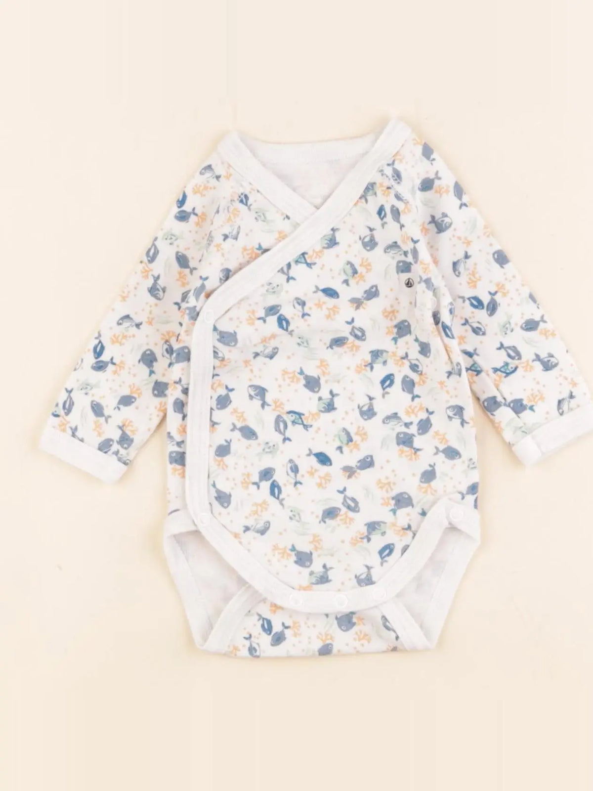 Petit Bateau - body blanc - 1 mois
