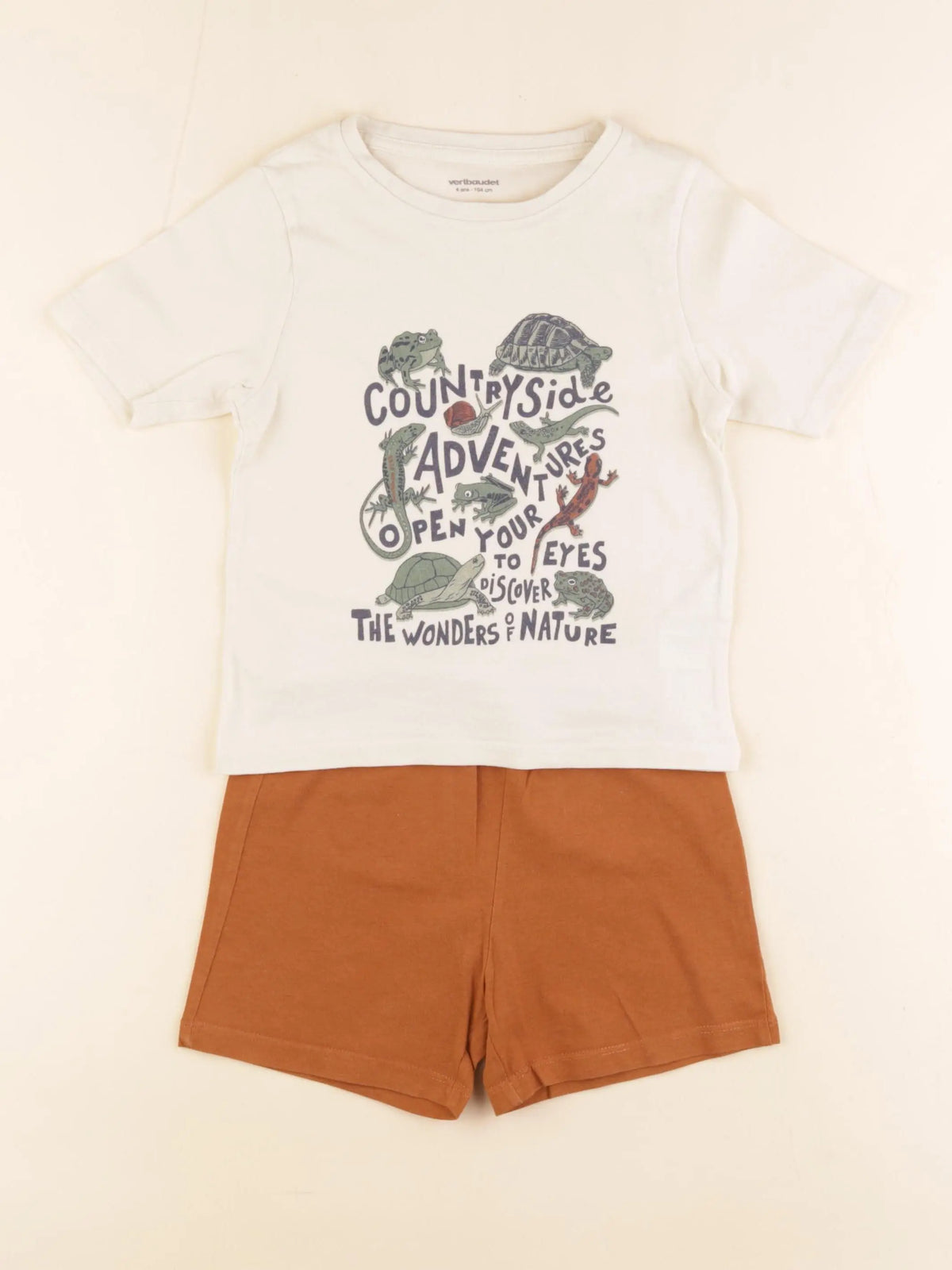 Vertbaudet - pyjama coton multicolore - 4 ans