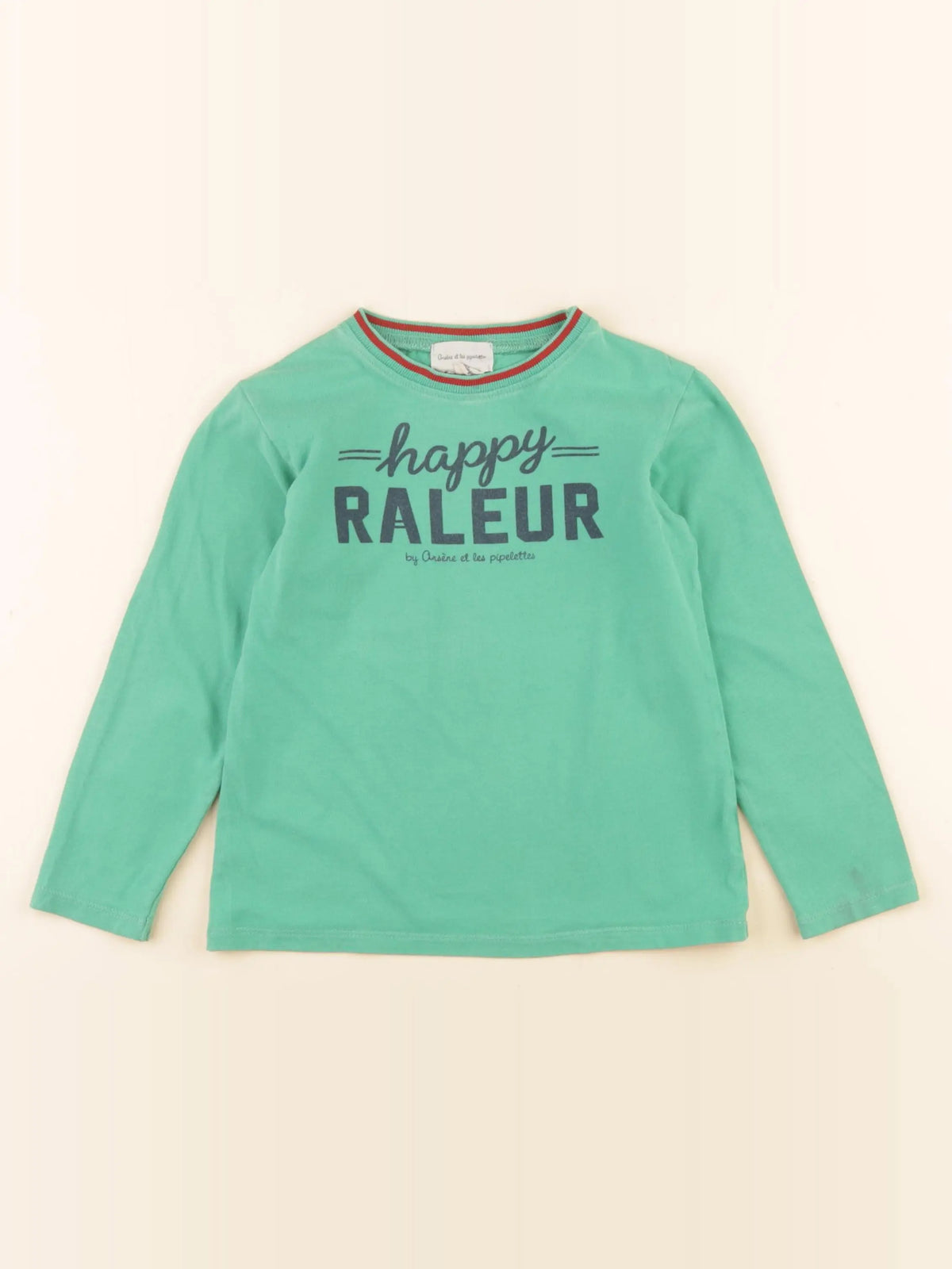 Arsène et les pipelettes - tee-shirt vert - 5 ans