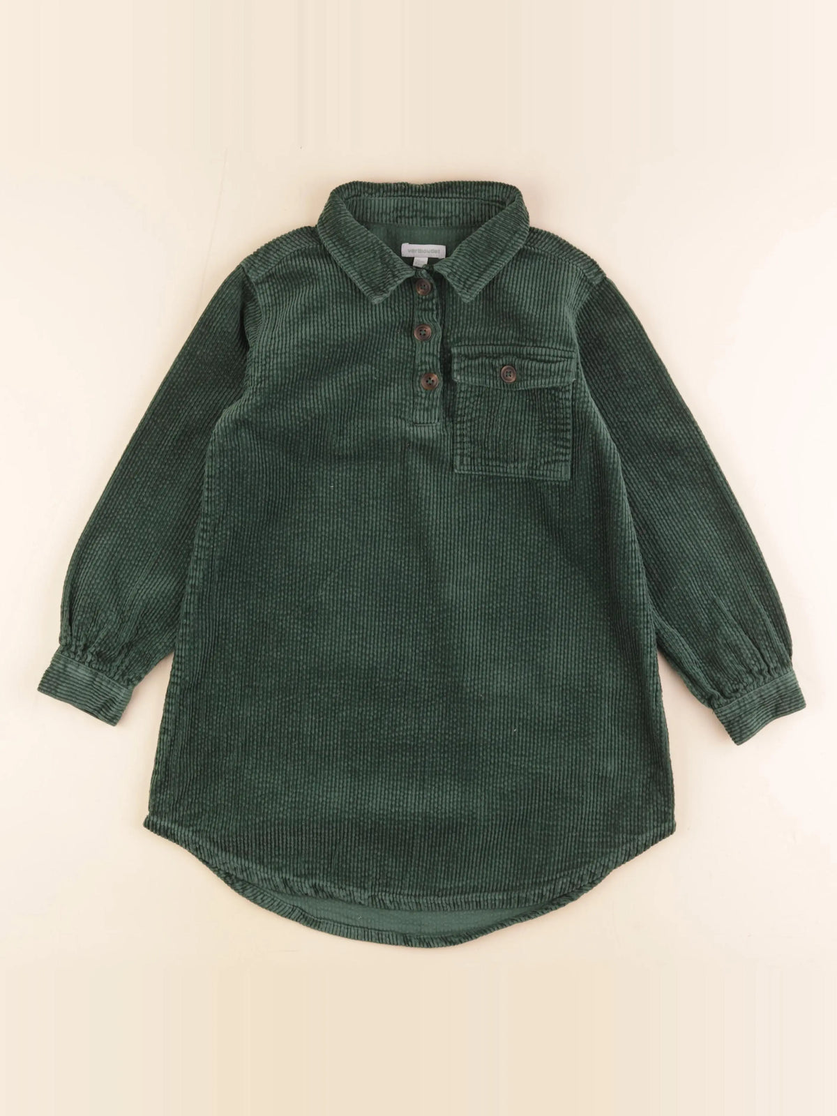 Vertbaudet - robe vert - 8 ans