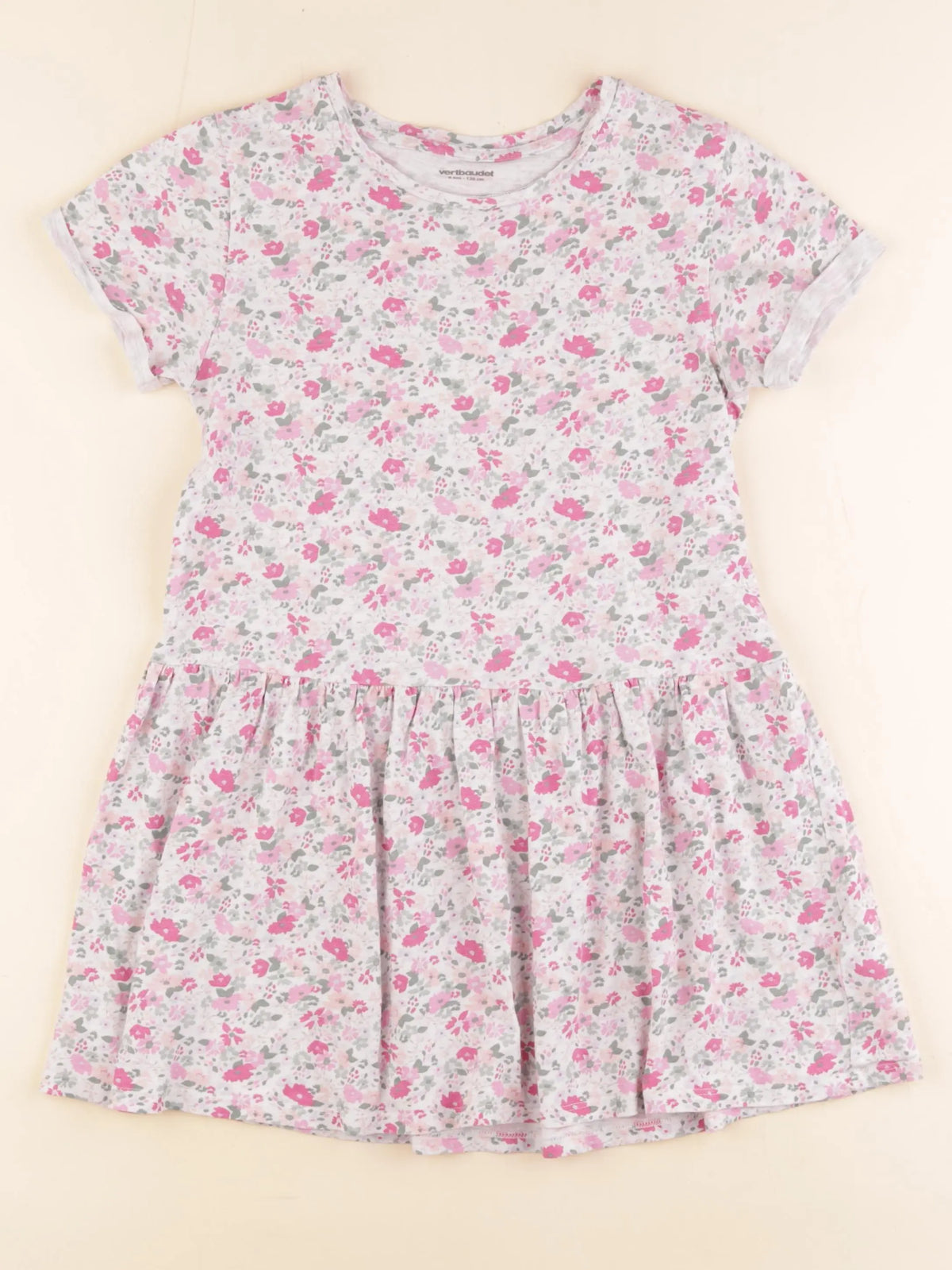 Vertbaudet - robe multicolore - 8 ans