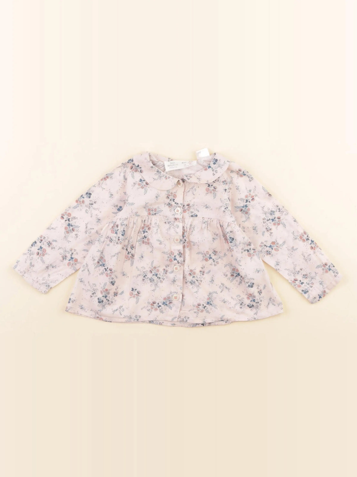 Zara - blouse rose - 3/6 mois