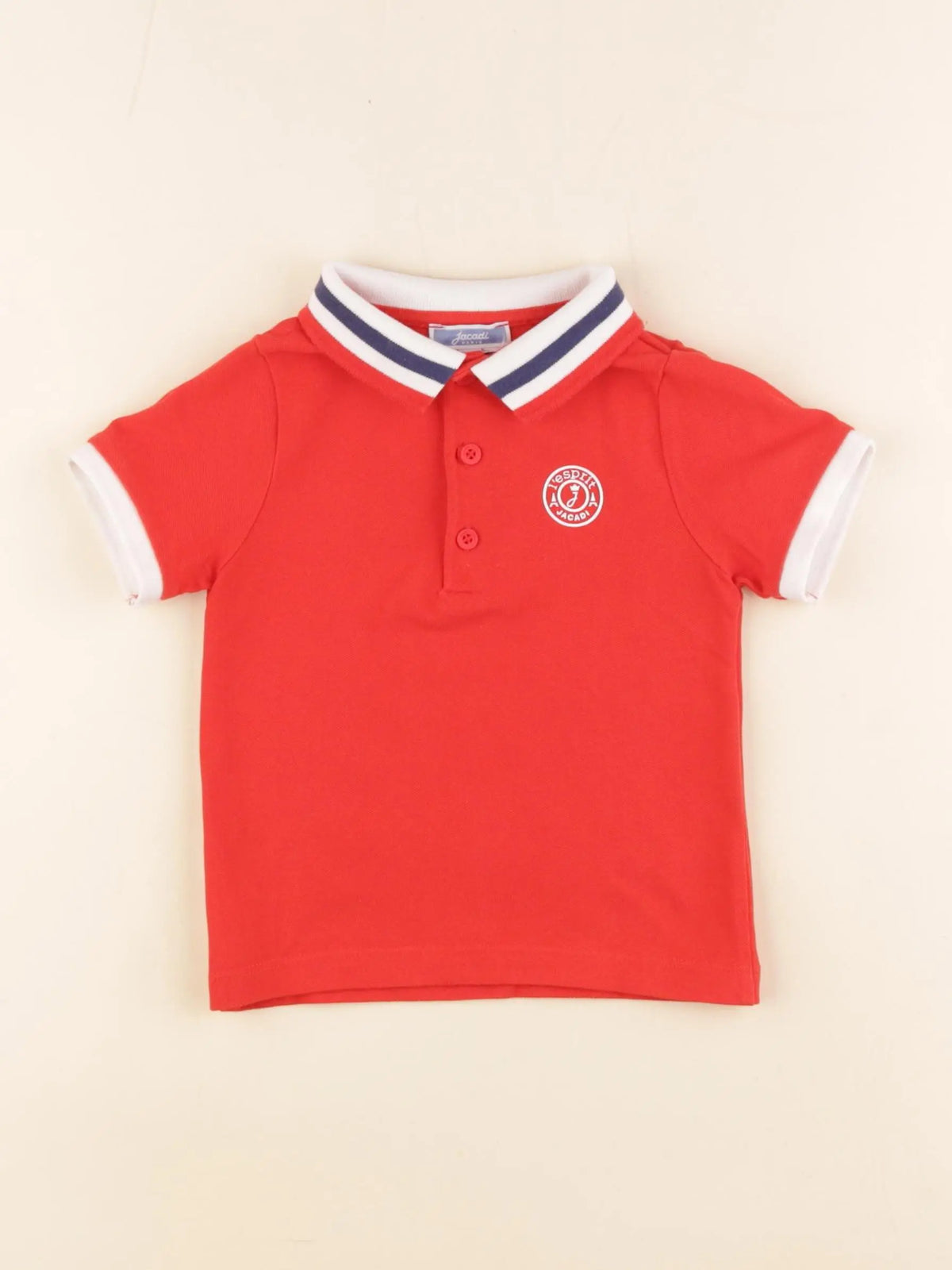 Jacadi - polo rouge - 24 mois
