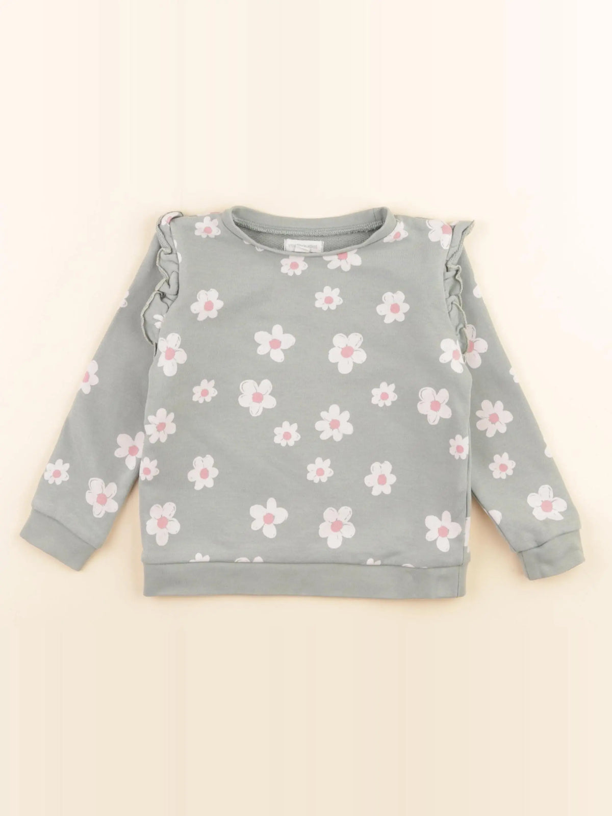 Vertbaudet - sweat vert - 3 ans