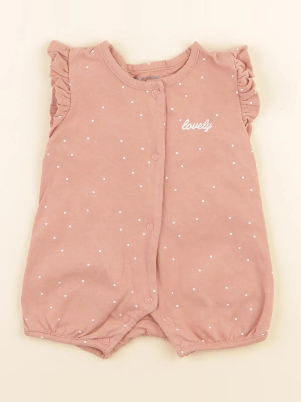 Vertbaudet - pyjama coton rose - 3 mois