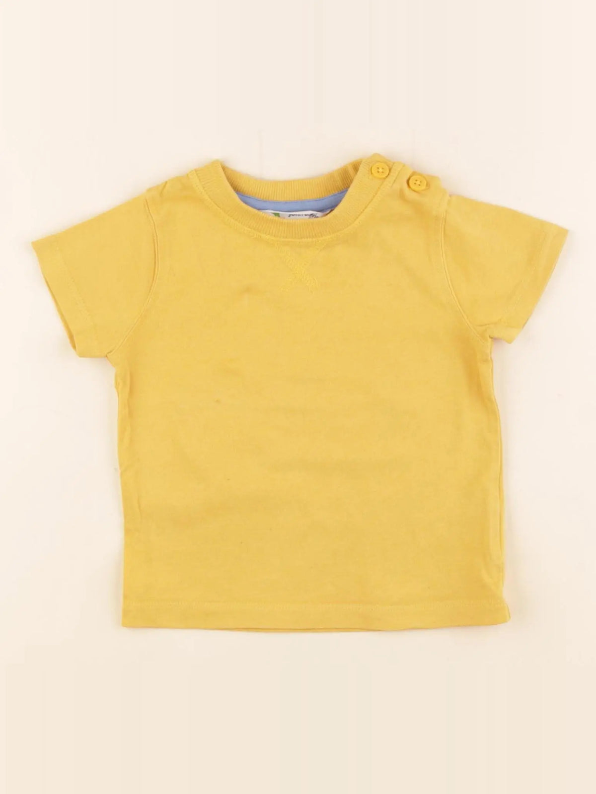 John Lewis - tee-shirt jaune - 6/9 mois