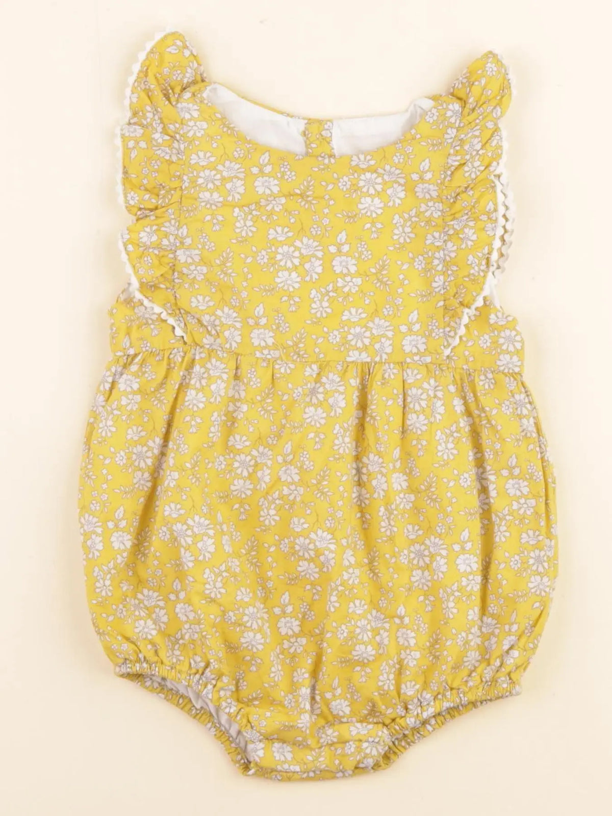 Jacadi - combinaison liberty jaune - 12 mois
