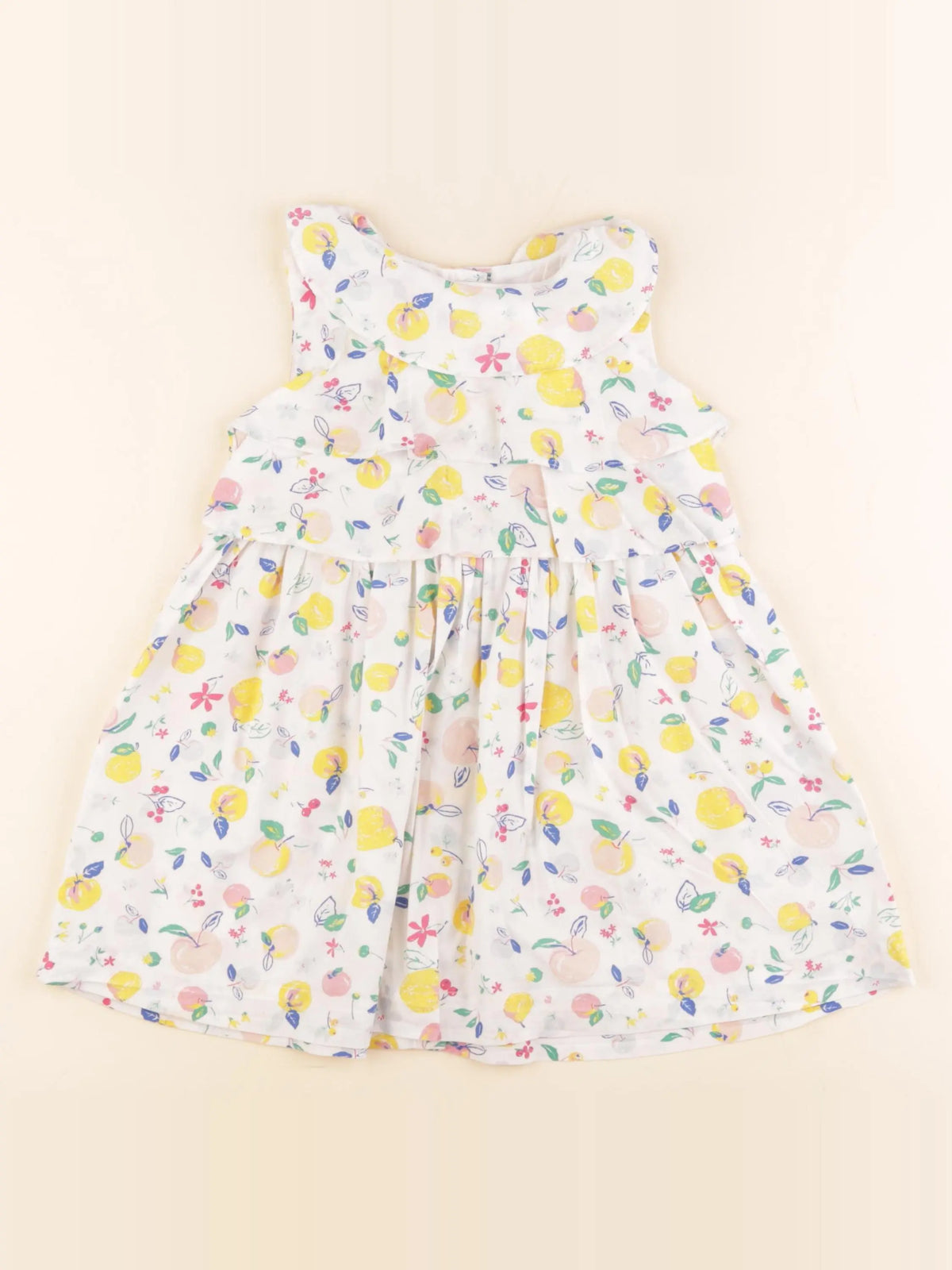 Petit Bateau - robe multicolore - 36 mois