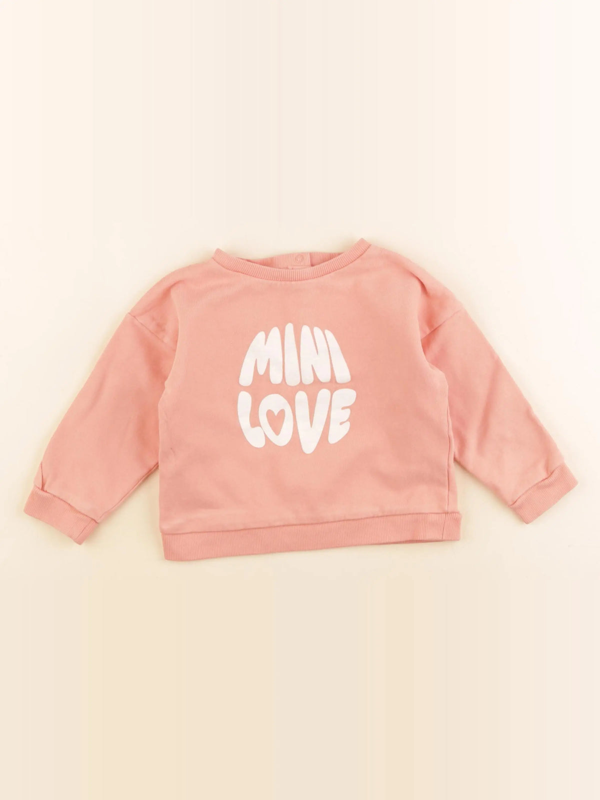 Vertbaudet - sweat rose - 24 mois