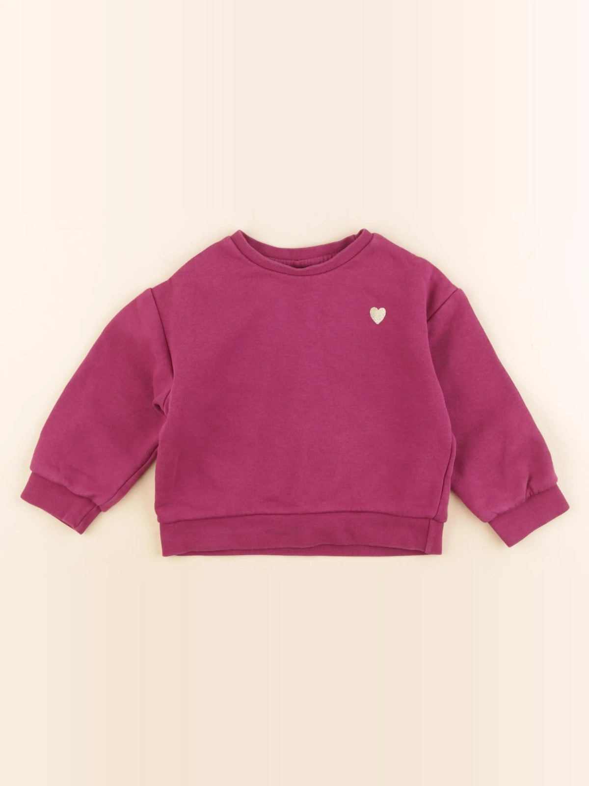 Vertbaudet - sweat violet - 2 ans