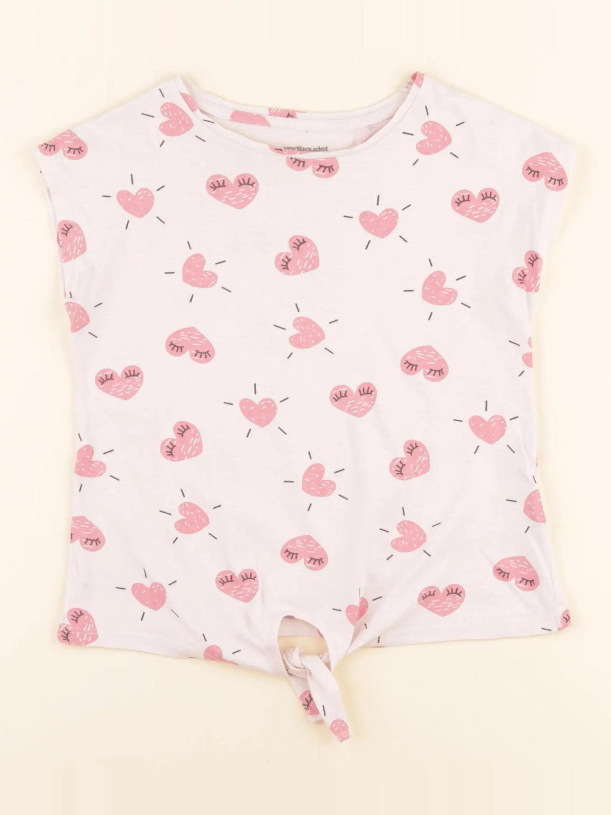 Vertbaudet - tee-shirt rose - 5 ans