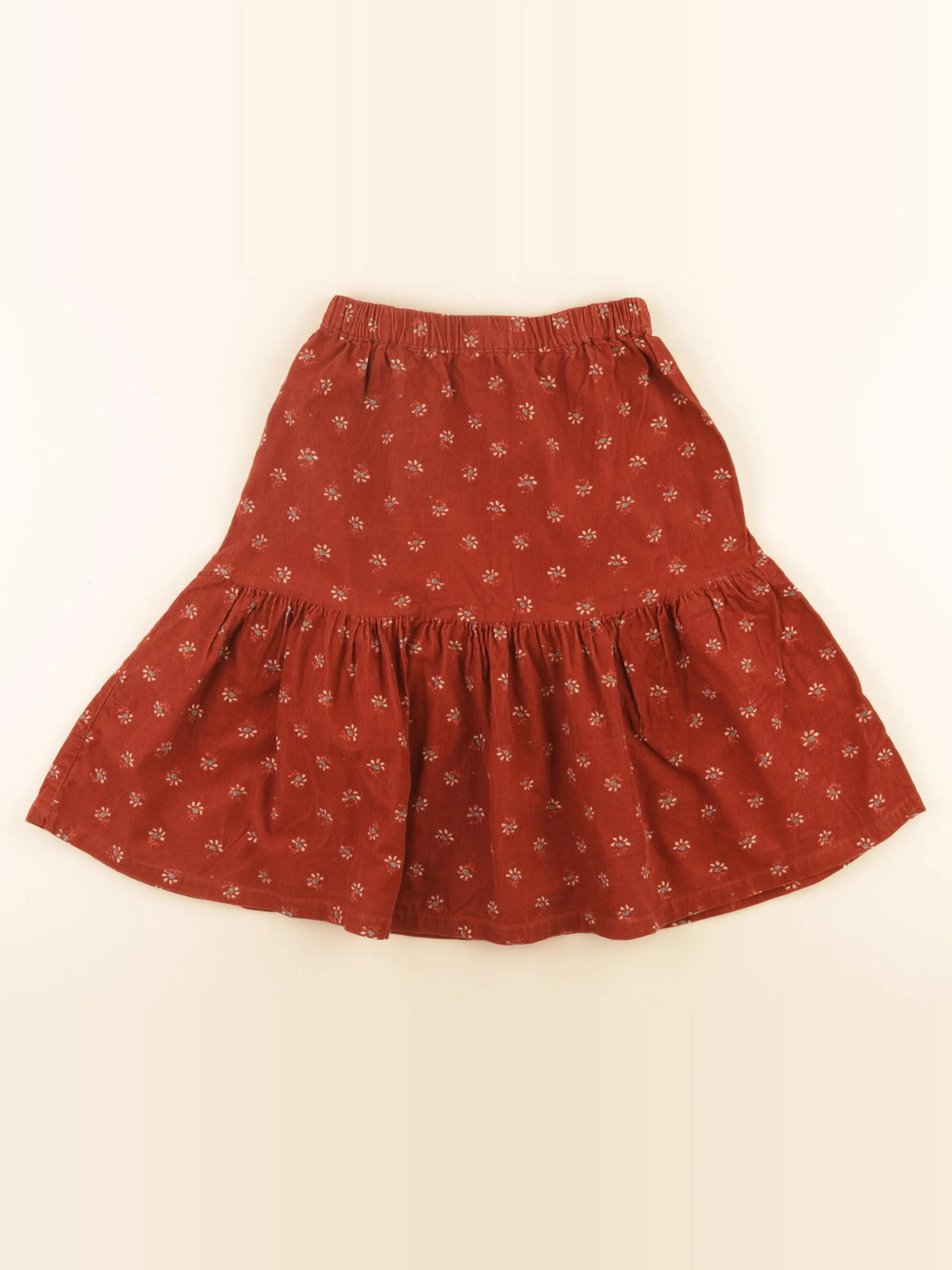 Vertbaudet - jupe marron - 7 ans